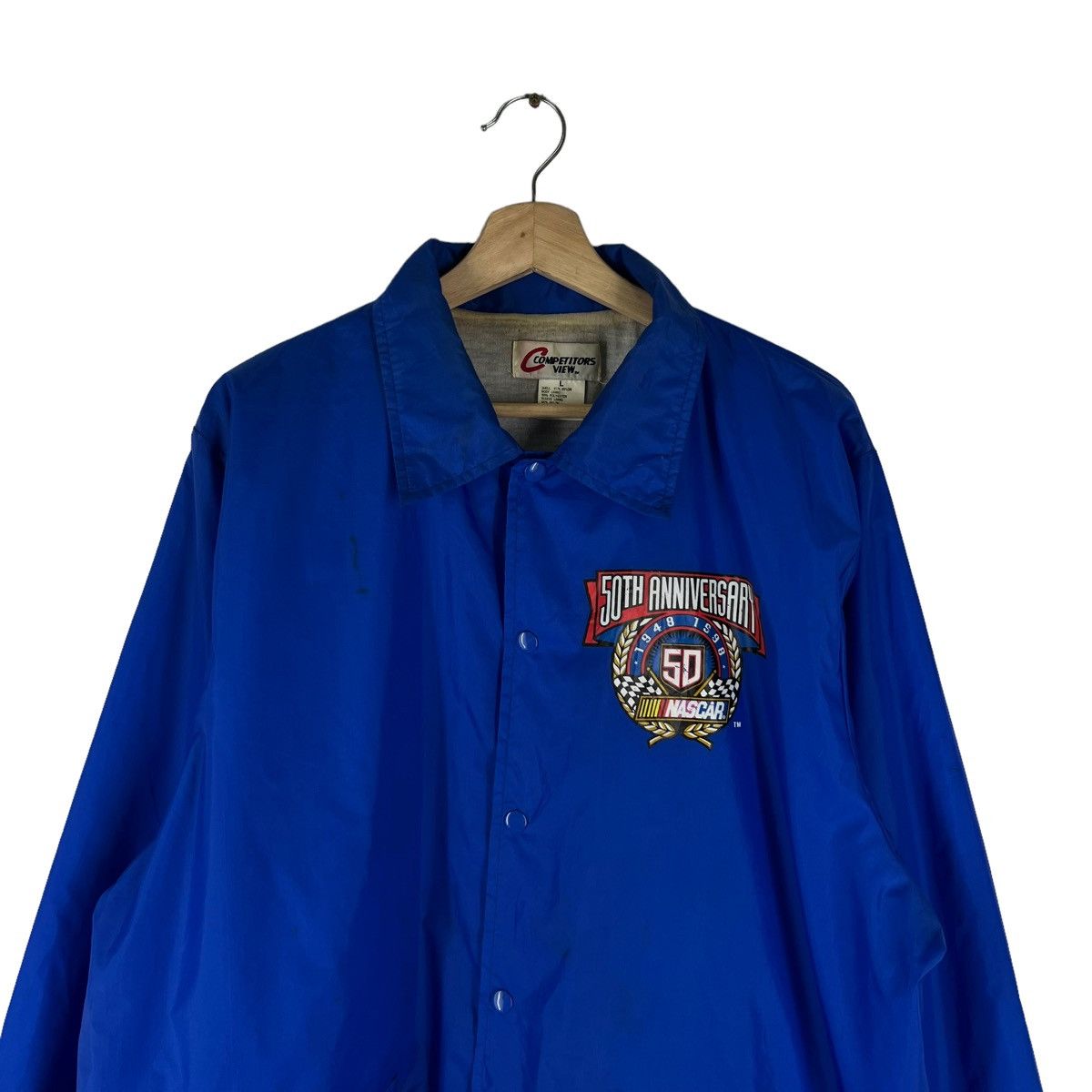 Japanese Brand VINTAGE NASCAR WORKERS JACKET BIG LOGO 50TH ANNIVERSARY Size US L / EU 52-54 / 3 - 4 Thumbnail