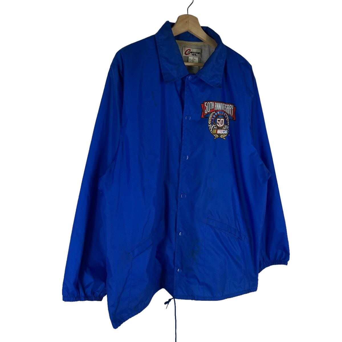 Japanese Brand VINTAGE NASCAR WORKERS JACKET BIG LOGO 50TH ANNIVERSARY Size US L / EU 52-54 / 3 - 3 Thumbnail
