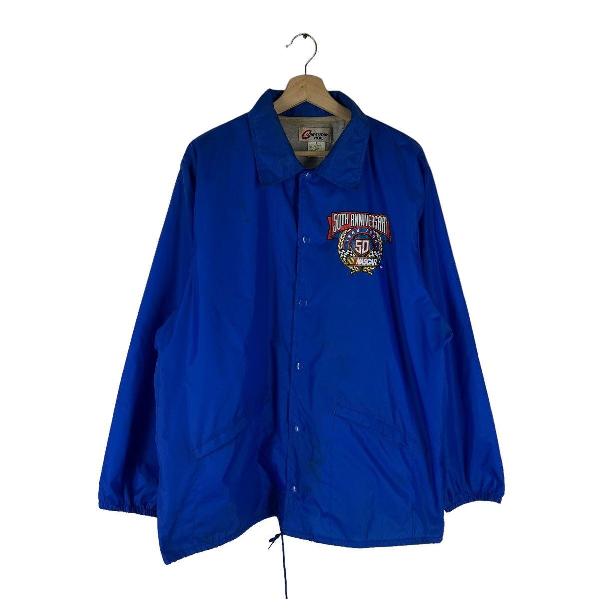 Sports Specialties VINTAGE NASCAR WORKERS JACKET BIG LOGO 50TH