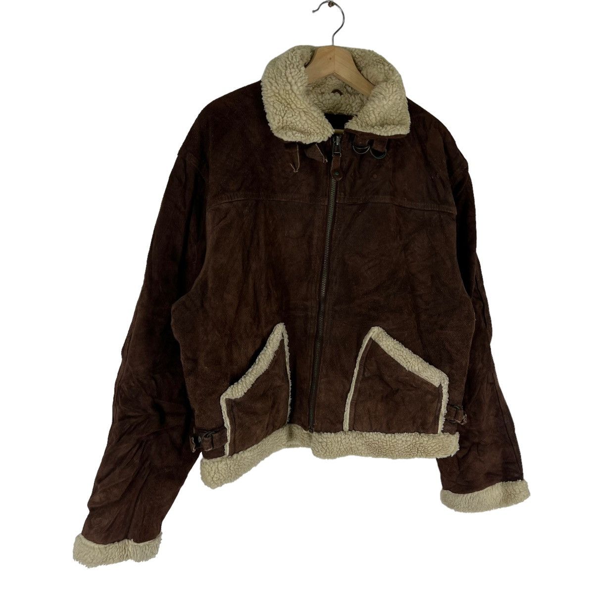 Genuine Leather VINTAGE GENUINE LEATHER JACKET MINK FUR LINING RACER WEAR Size US L / EU 52-54 / 3 - 2 Thumbnail