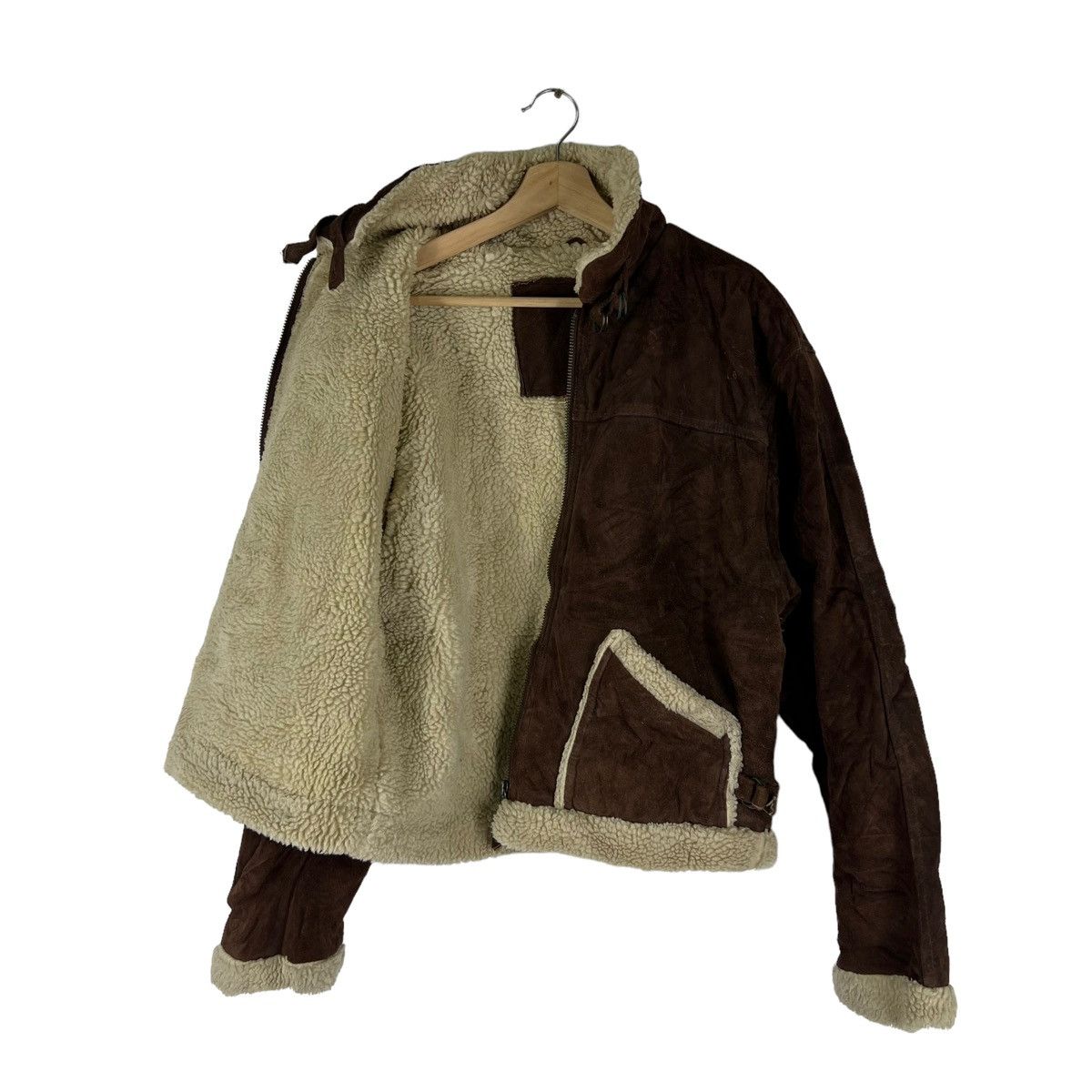 Genuine Leather VINTAGE GENUINE LEATHER JACKET MINK FUR LINING RACER WEAR Size US L / EU 52-54 / 3 - 9 Thumbnail