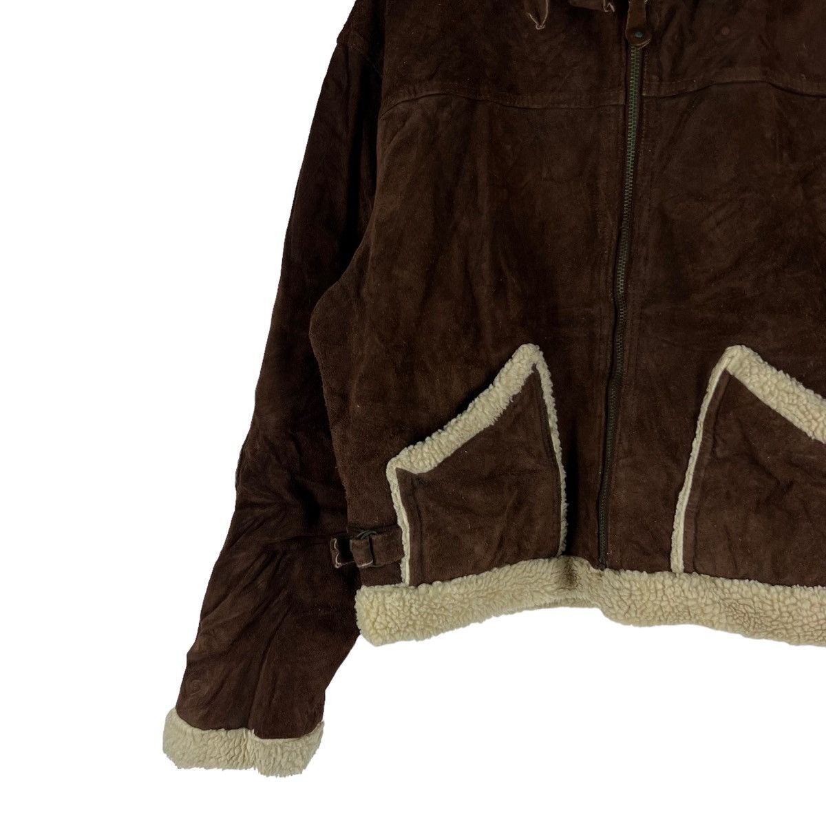 Genuine Leather VINTAGE GENUINE LEATHER JACKET MINK FUR LINING RACER WEAR Size US L / EU 52-54 / 3 - 5 Thumbnail