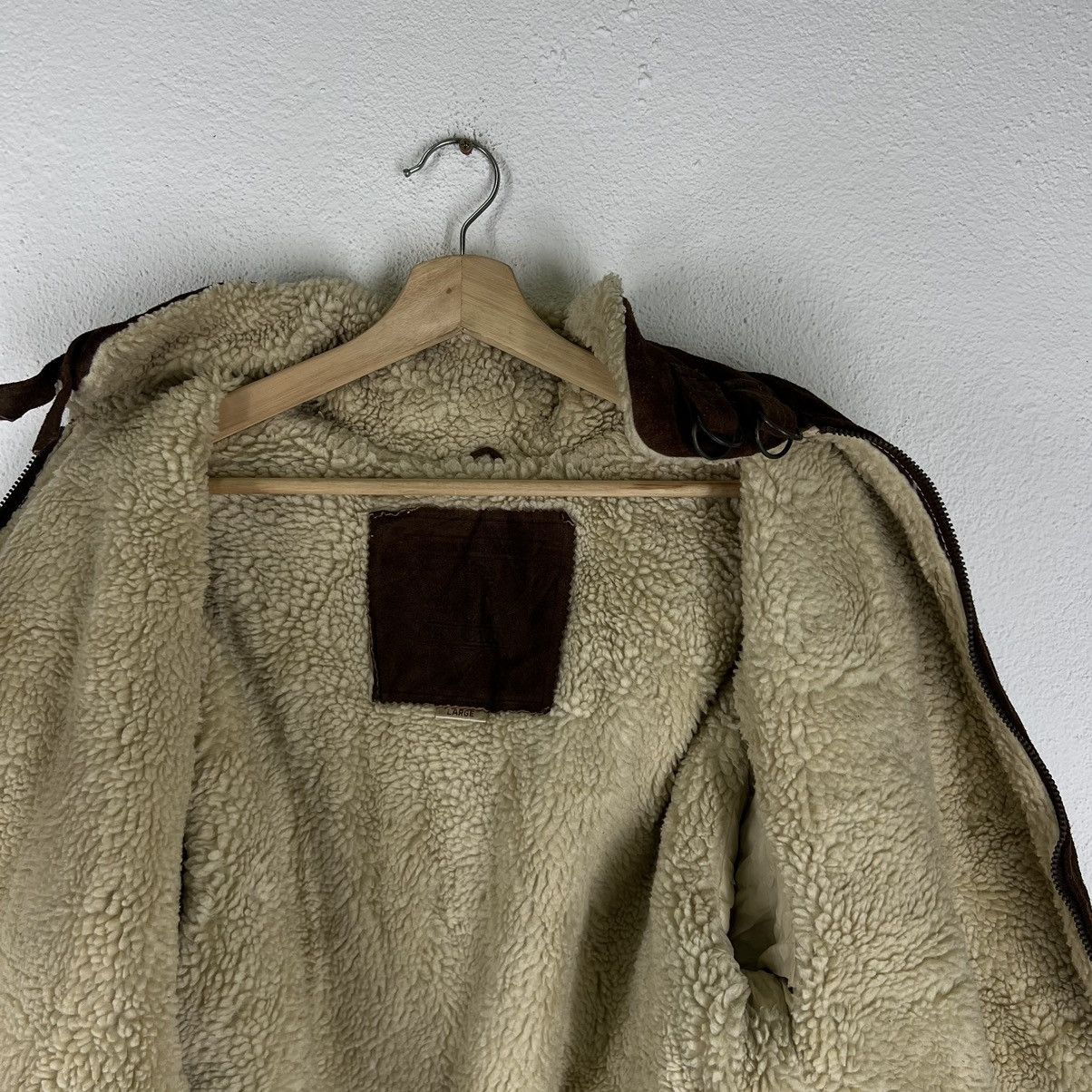 Genuine Leather VINTAGE GENUINE LEATHER JACKET MINK FUR LINING RACER WEAR Size US L / EU 52-54 / 3 - 14 Thumbnail