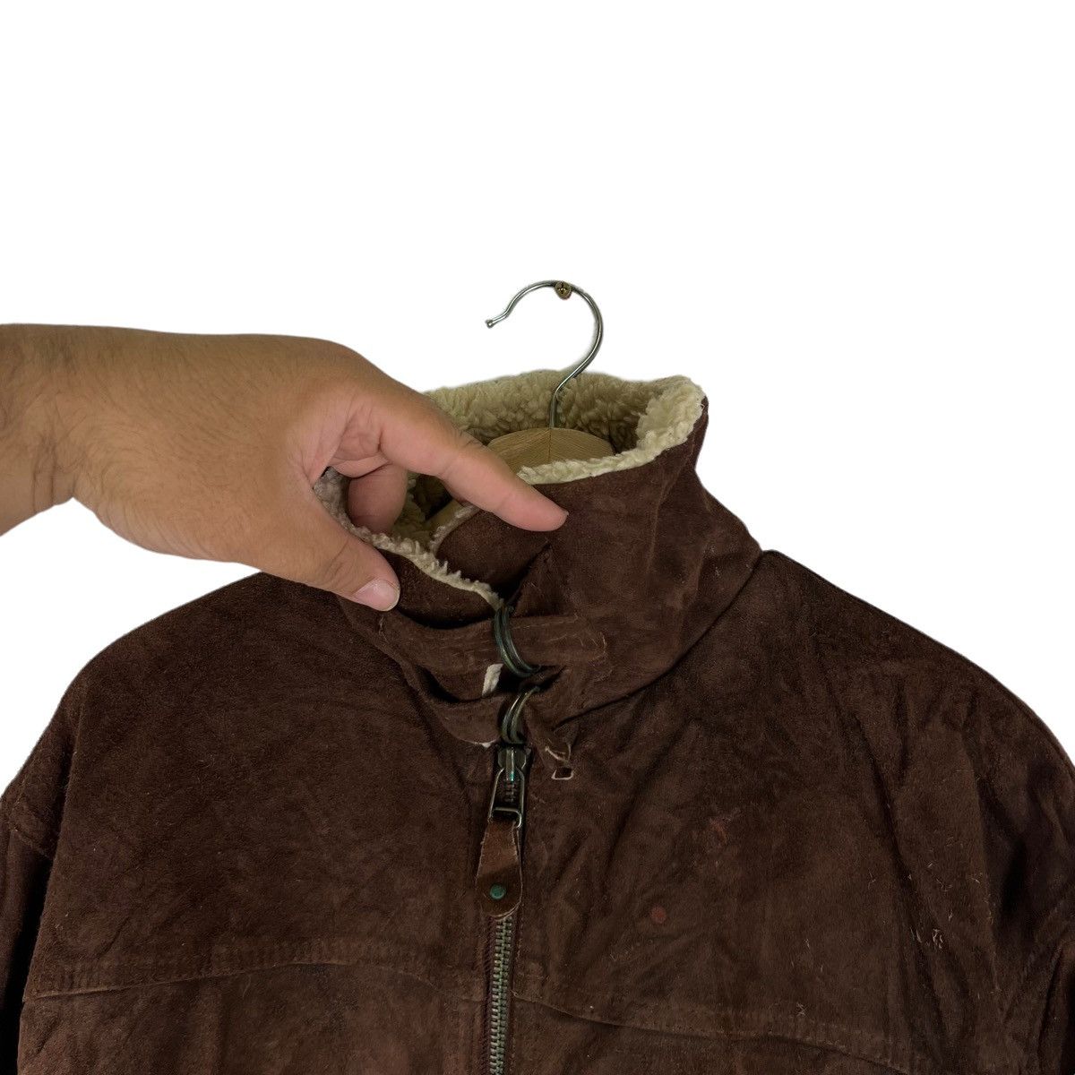 Genuine Leather VINTAGE GENUINE LEATHER JACKET MINK FUR LINING RACER WEAR Size US L / EU 52-54 / 3 - 11 Thumbnail