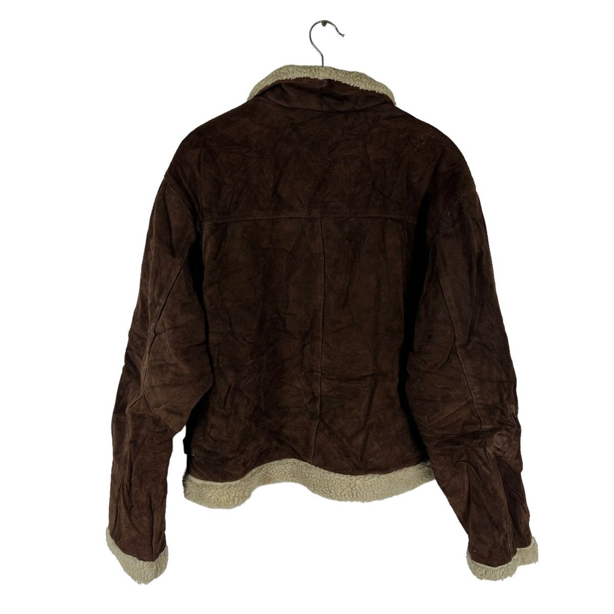 Genuine Leather VINTAGE GENUINE LEATHER JACKET MINK FUR LINING RACER WEAR Size US L / EU 52-54 / 3 - 6 Thumbnail