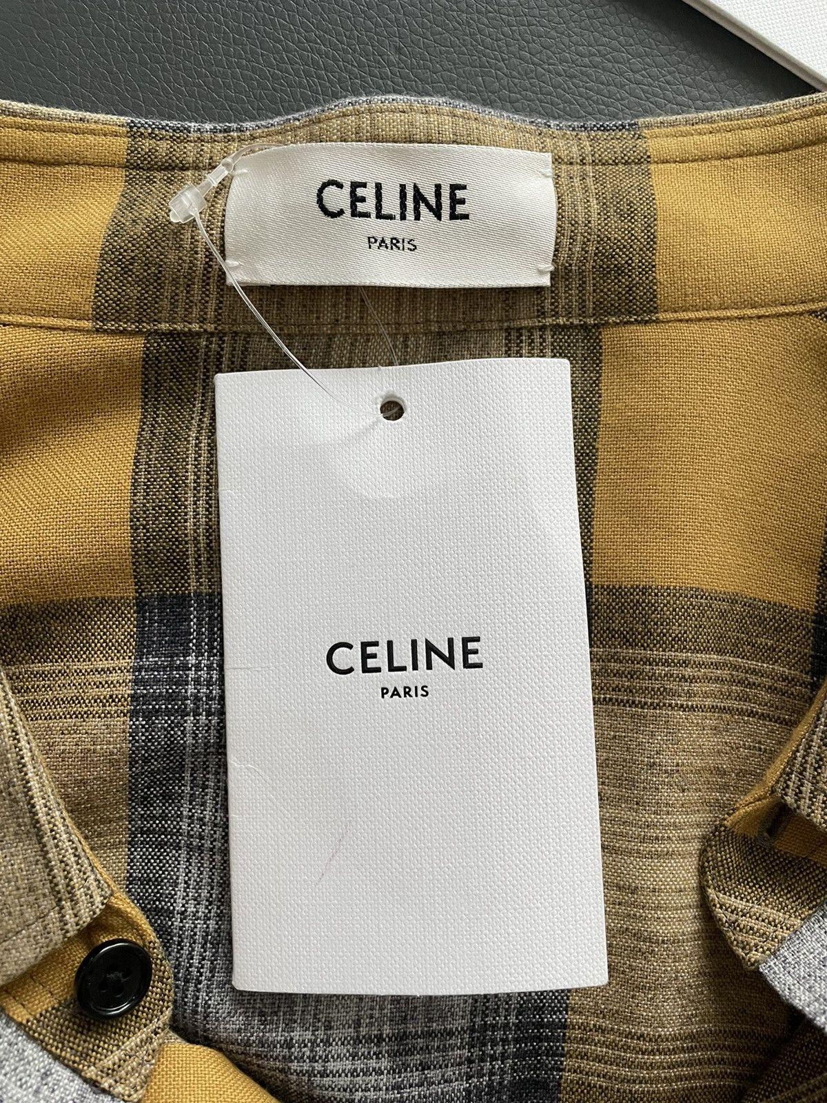 Celine × Hedi Slimane Rare Brand NEW Dancing Kid Super SS21 Runway Flannel Shirt Size US L / EU 52-54 / 3 - 16 Thumbnail