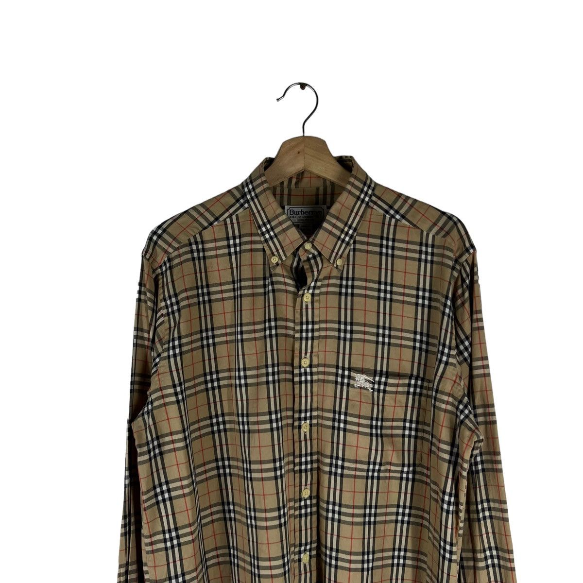Burberry VINTAGE BURBERRYS SHIRTS BUTTON UPS NOVA CHECK Size US L / EU 52-54 / 3 - 3 Thumbnail
