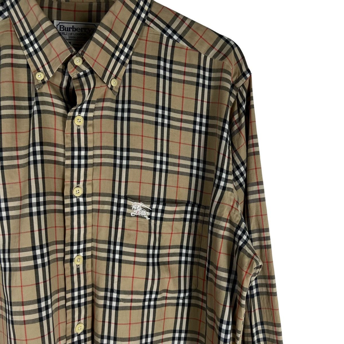 Burberry VINTAGE BURBERRYS SHIRTS BUTTON UPS NOVA CHECK Size US L / EU 52-54 / 3 - 6 Thumbnail