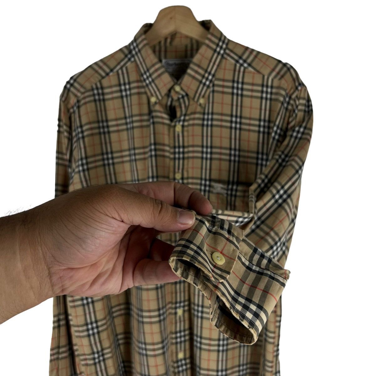 Burberry VINTAGE BURBERRYS SHIRTS BUTTON UPS NOVA CHECK Size US L / EU 52-54 / 3 - 4 Thumbnail