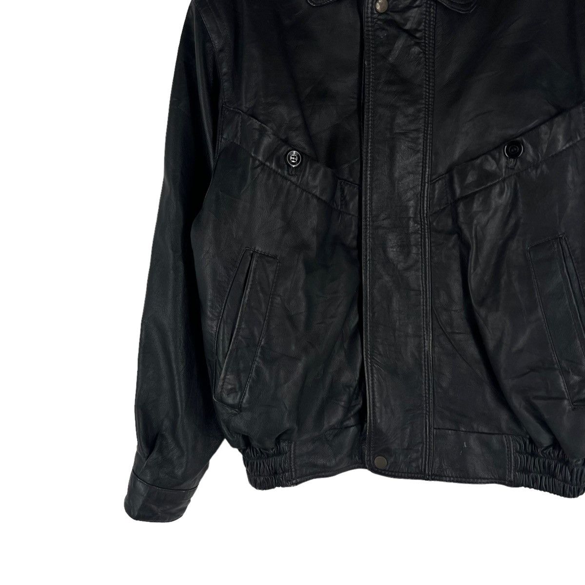 Japanese Brand VINTAGE LEATHER JACKET PARACHUTE BIKER STYLE WEAR Size US M / EU 48-50 / 2 - 4 Thumbnail