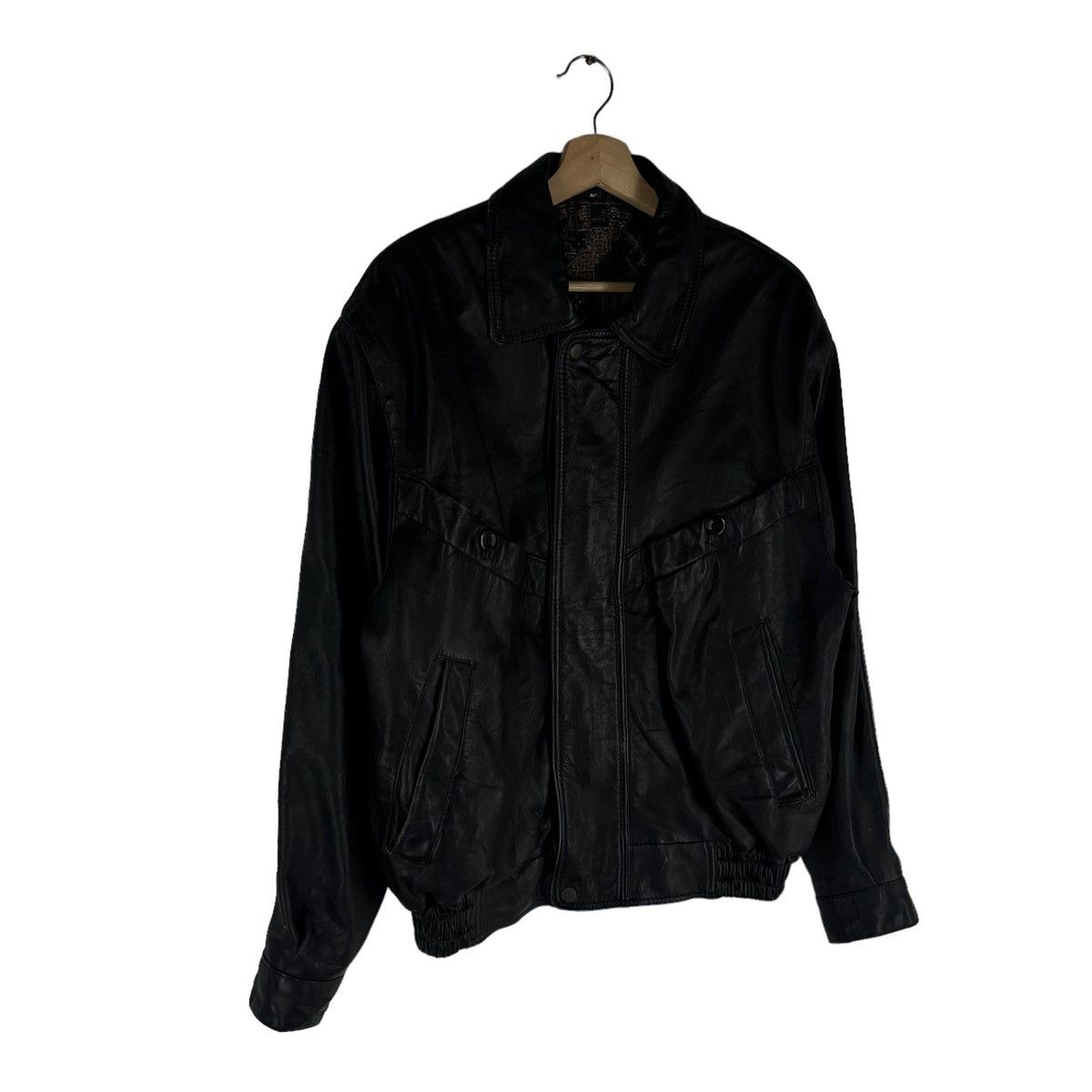 Japanese Brand VINTAGE LEATHER JACKET PARACHUTE BIKER STYLE WEAR Size US M / EU 48-50 / 2 - 2 Thumbnail