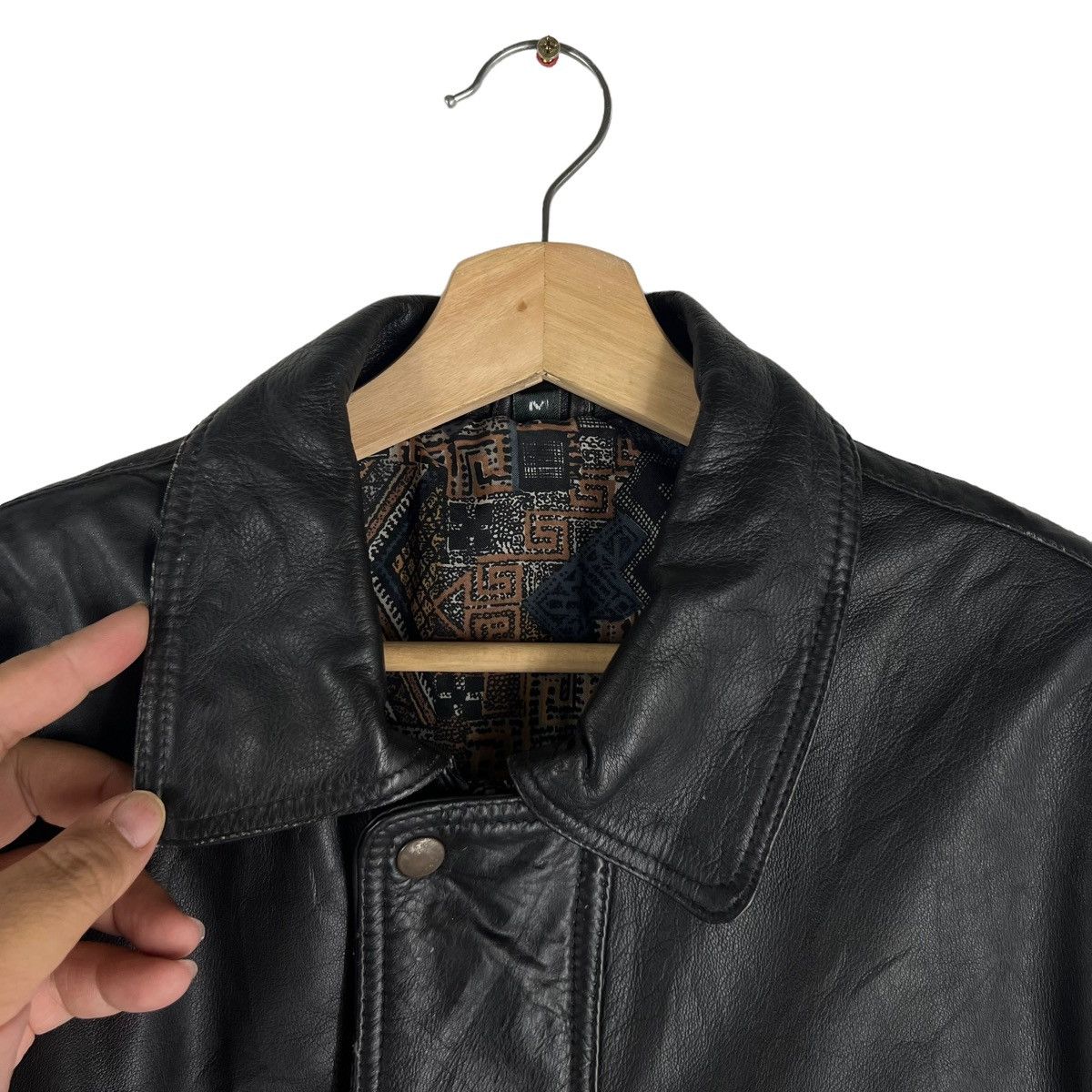 Japanese Brand VINTAGE LEATHER JACKET PARACHUTE BIKER STYLE WEAR Size US M / EU 48-50 / 2 - 6 Thumbnail