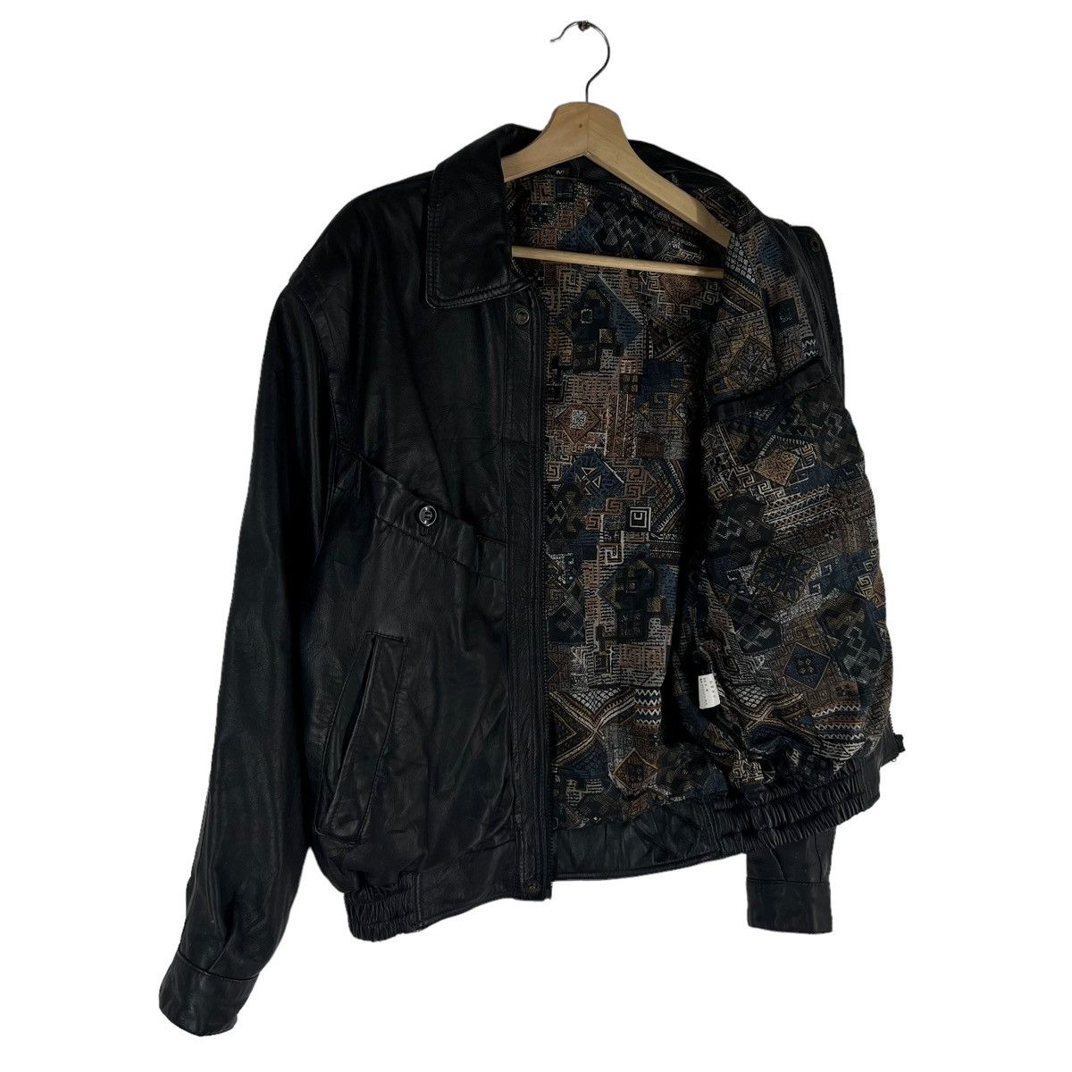 Japanese Brand VINTAGE LEATHER JACKET PARACHUTE BIKER STYLE WEAR Size US M / EU 48-50 / 2 - 9 Thumbnail