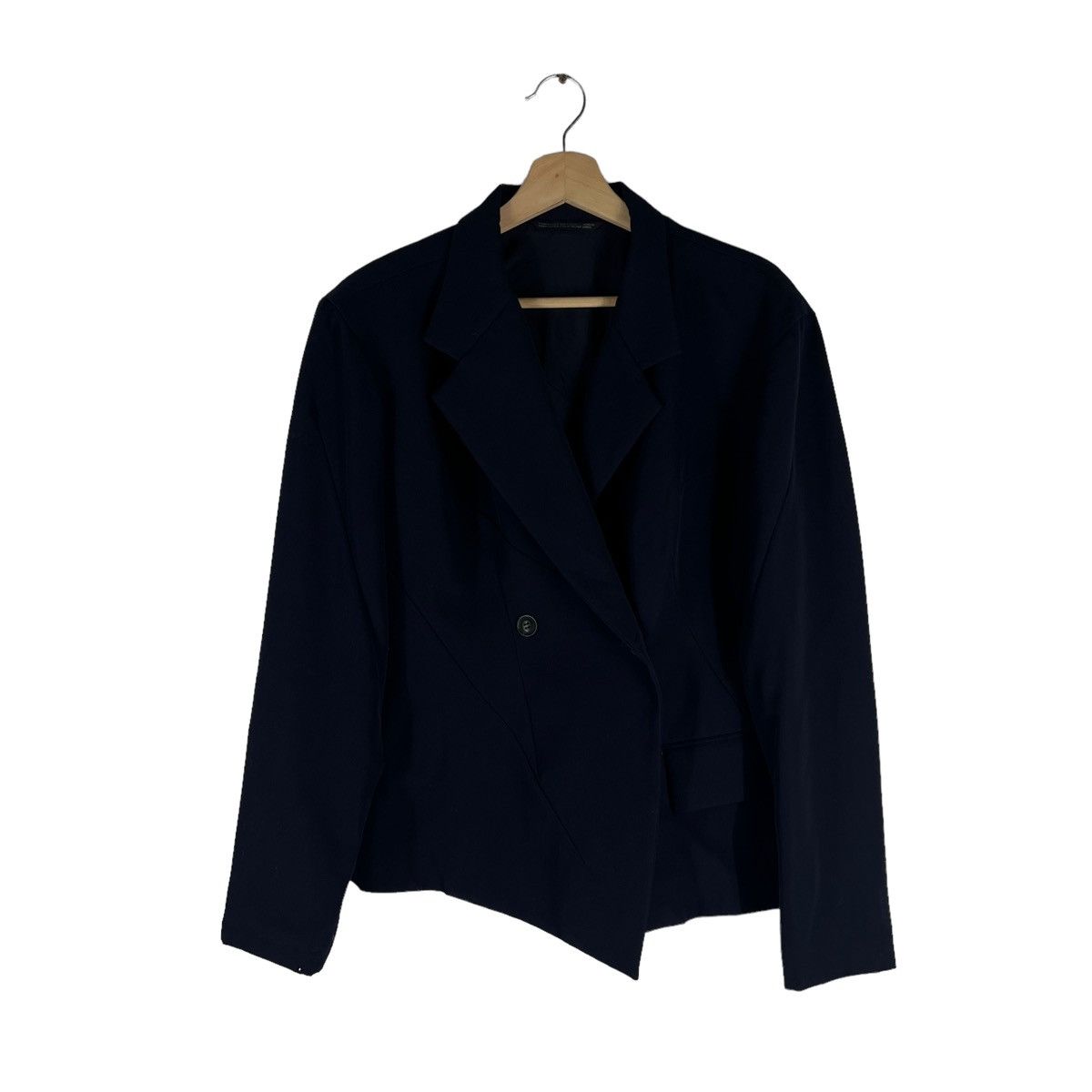 Yohji Yamamoto YOHJI YAMAMOTO SIGNATURE DOUBLE BREAST CROPPED JACKET Size M / US 6-8 / IT 42-44 - 1 Thumbnail