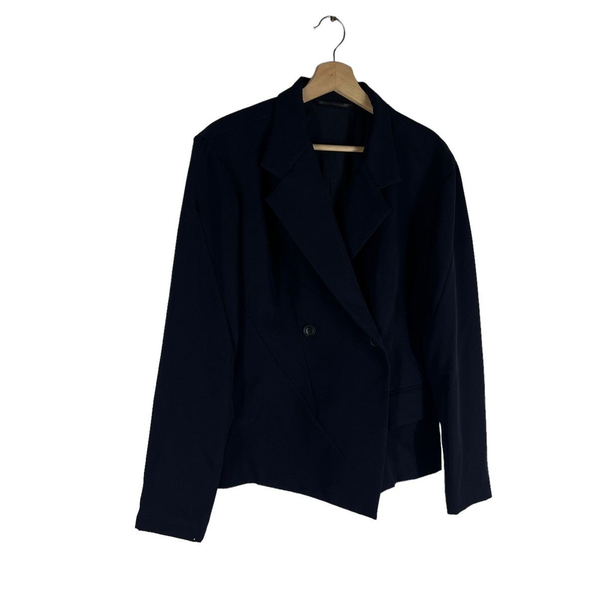 Yohji Yamamoto YOHJI YAMAMOTO SIGNATURE DOUBLE BREAST CROPPED JACKET Size M / US 6-8 / IT 42-44 - 4 Thumbnail