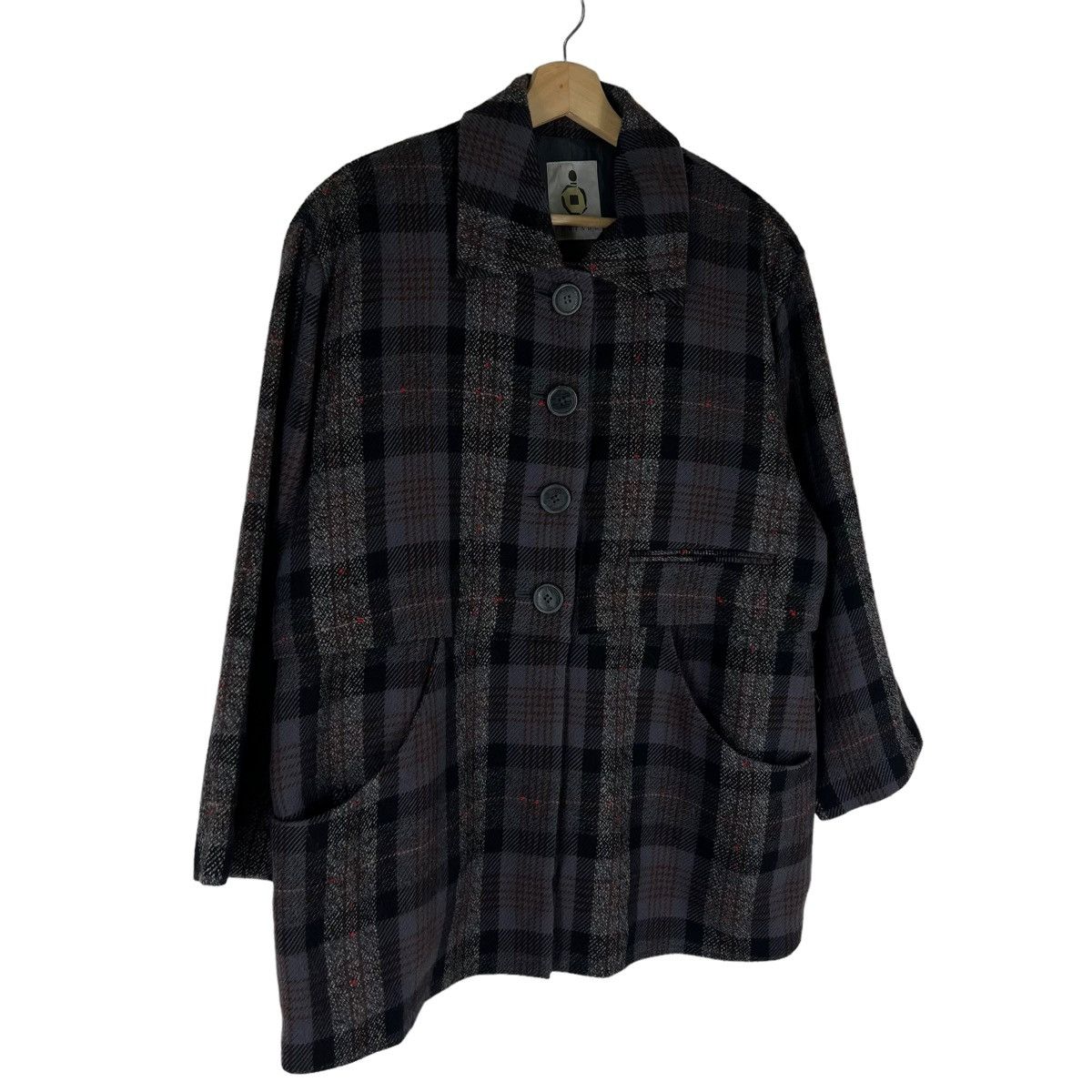 Japanese Brand VINTAGE PARIADE JAPAN MADE TARTAN DESIGN JACKET ISSEY MIYAKE Size US M / EU 48-50 / 2 - 3 Thumbnail