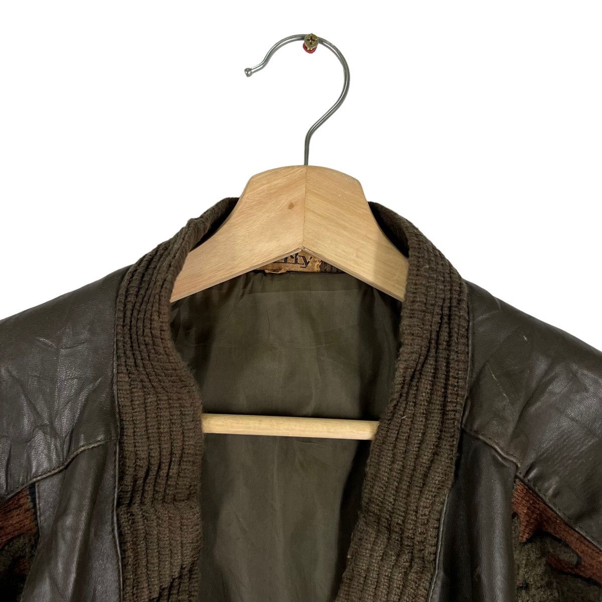 Japanese Brand VINTAGE LIBERTY CARDIGAN NAVAJO DESIGN LEATHER PARTS STYLE Size US L / EU 52-54 / 3 - 9 Thumbnail