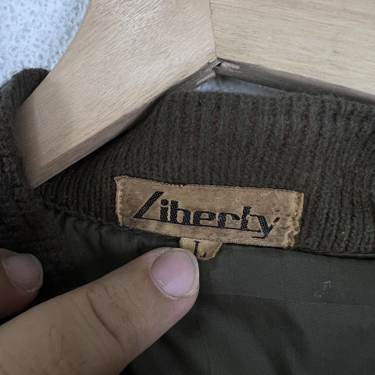 Japanese Brand VINTAGE LIBERTY CARDIGAN NAVAJO DESIGN LEATHER PARTS STYLE Size US L / EU 52-54 / 3 - 11 Thumbnail