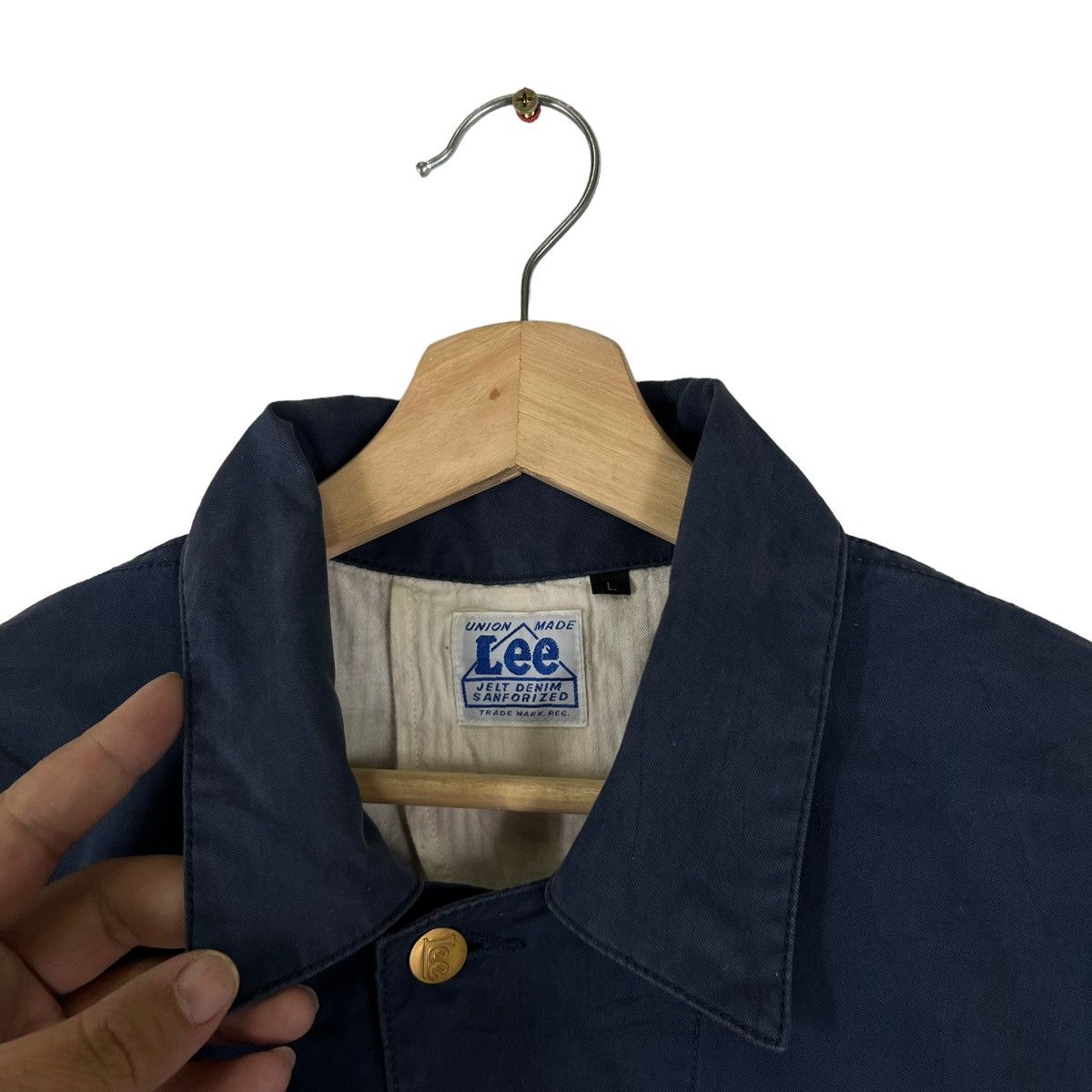 Japanese Brand VINTAGE LEE UNION MADE LONG JACKET Size US L / EU 52-54 / 3 - 7 Thumbnail