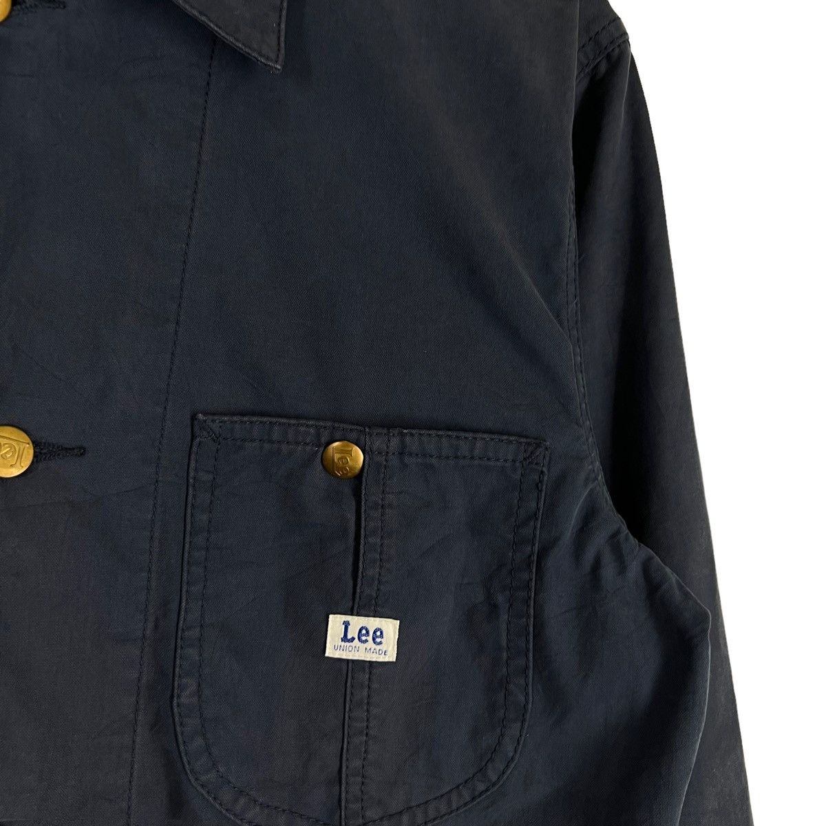 Japanese Brand VINTAGE LEE UNION MADE LONG JACKET Size US L / EU 52-54 / 3 - 5 Thumbnail