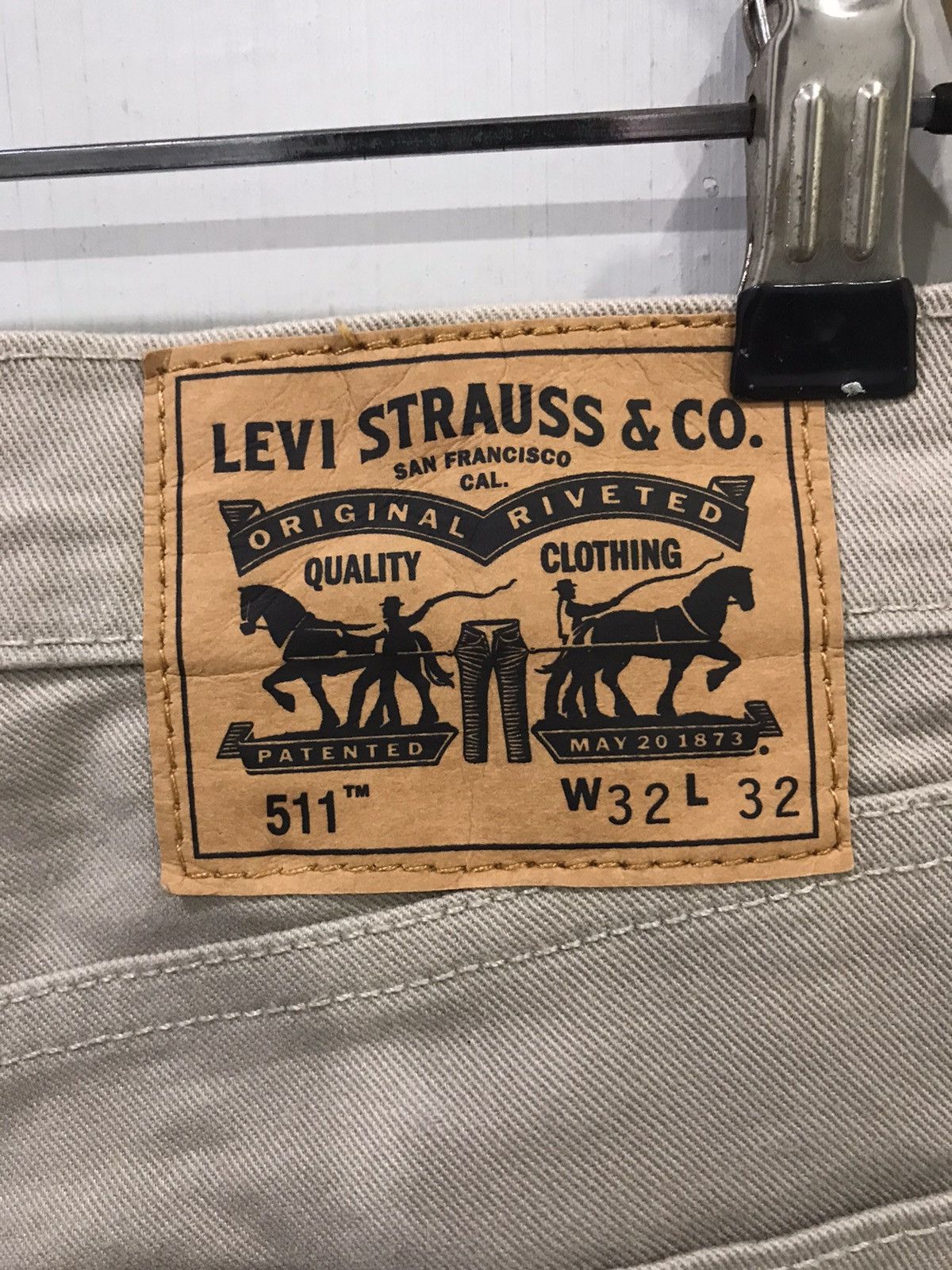 Levi's Levis 511 Slim Fit Denim Design Trouser Size US 33 - 6 Thumbnail