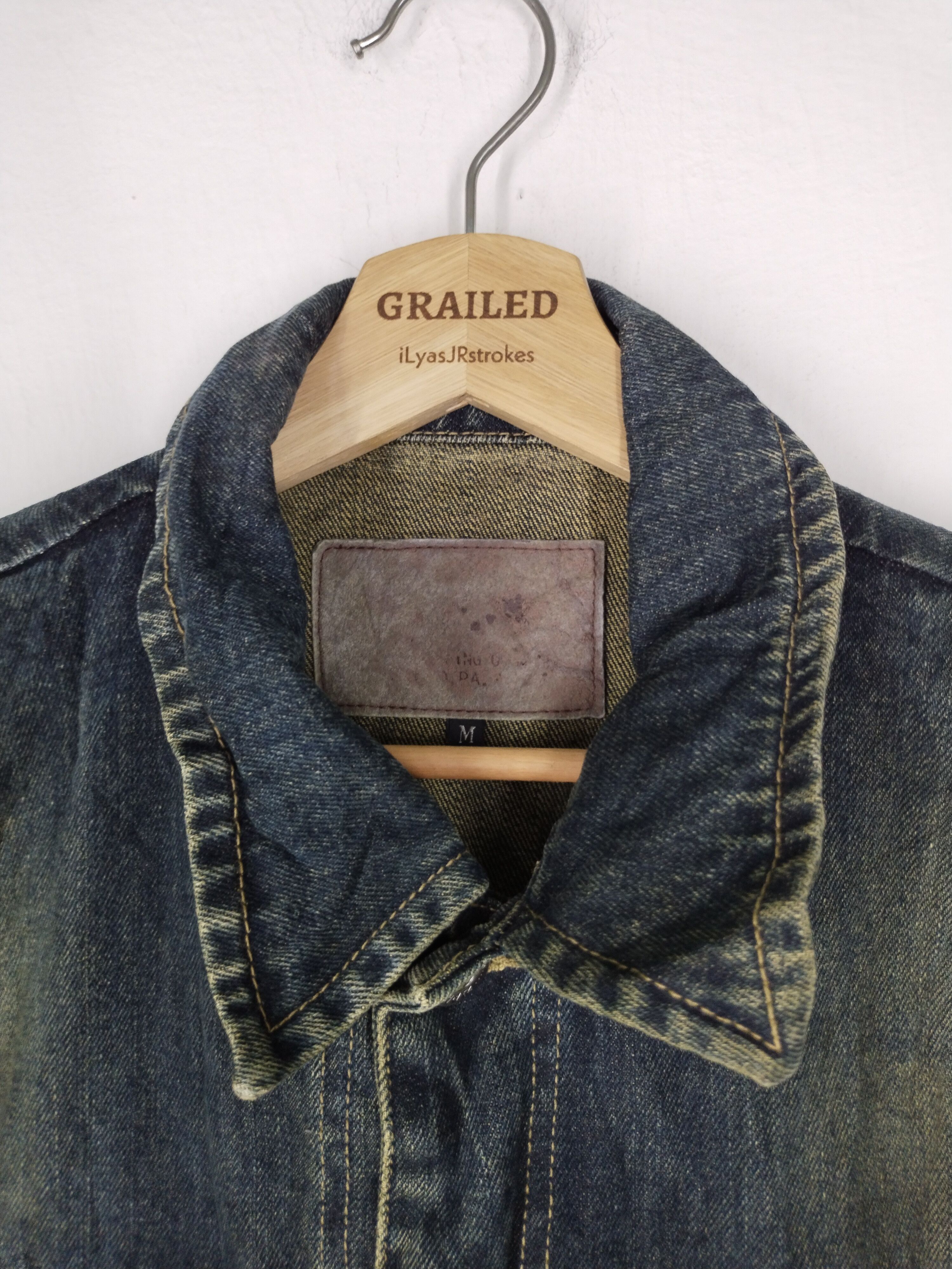 If Six Was Nine × Vintage × Zippo 🔥VTG ZIPPO DENIM BUTTON ASYMMETRICAL HICKORY CHORE JACKET Size US M / EU 48-50 / 2 - 15 Thumbnail