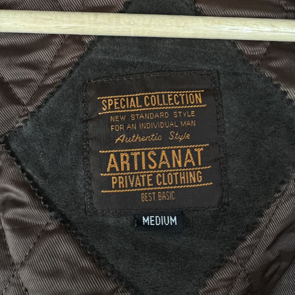 Genuine Leather VINTAGE SUEDE LEATHER JACKET ARTISANAT PRIVATE JAPAN MADE Size US M / EU 48-50 / 2 - 7 Thumbnail