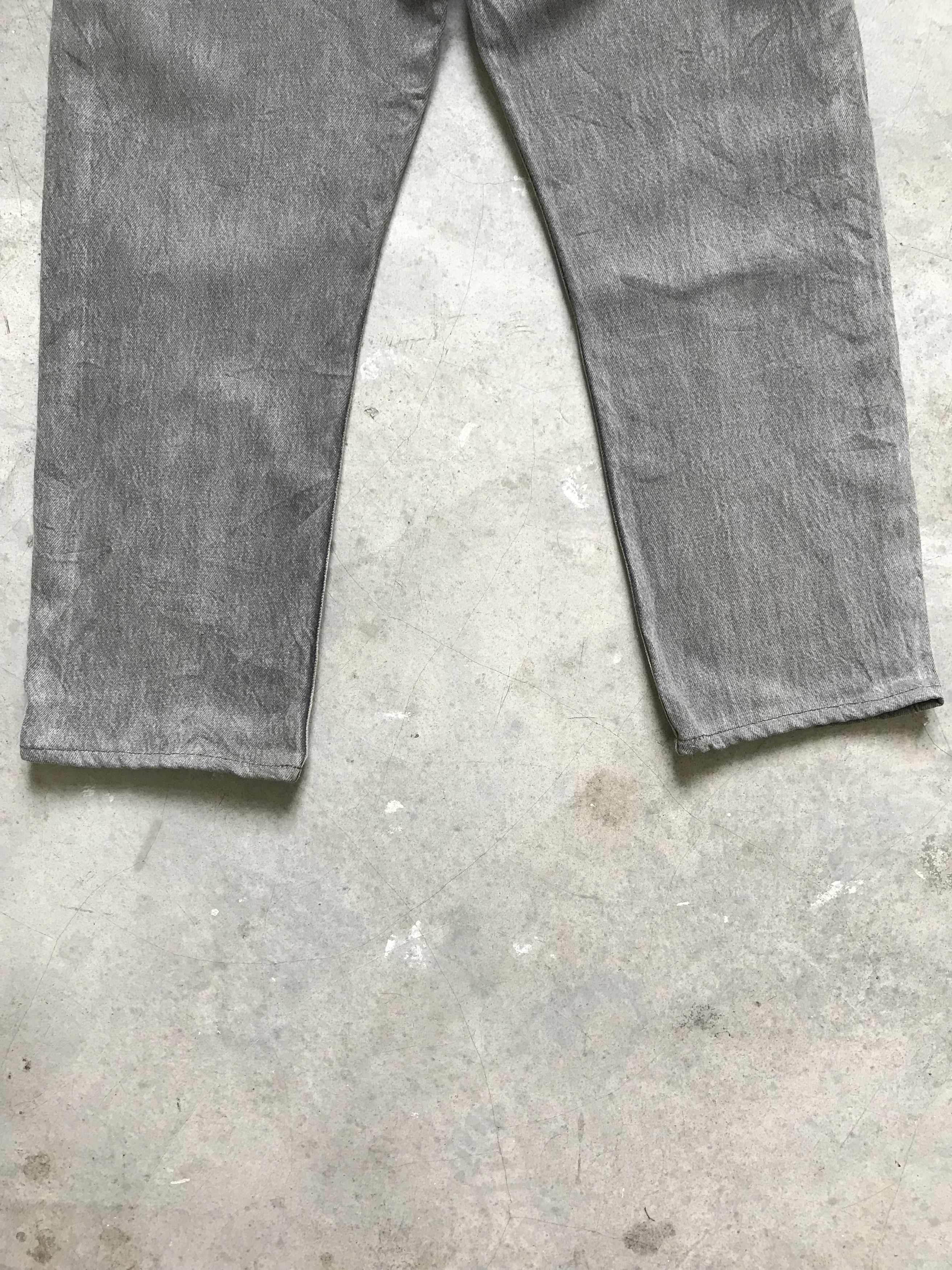 Levi's Vintage 90s Levis Gray 501 Cropped Denim Size US 31 - 9 Thumbnail