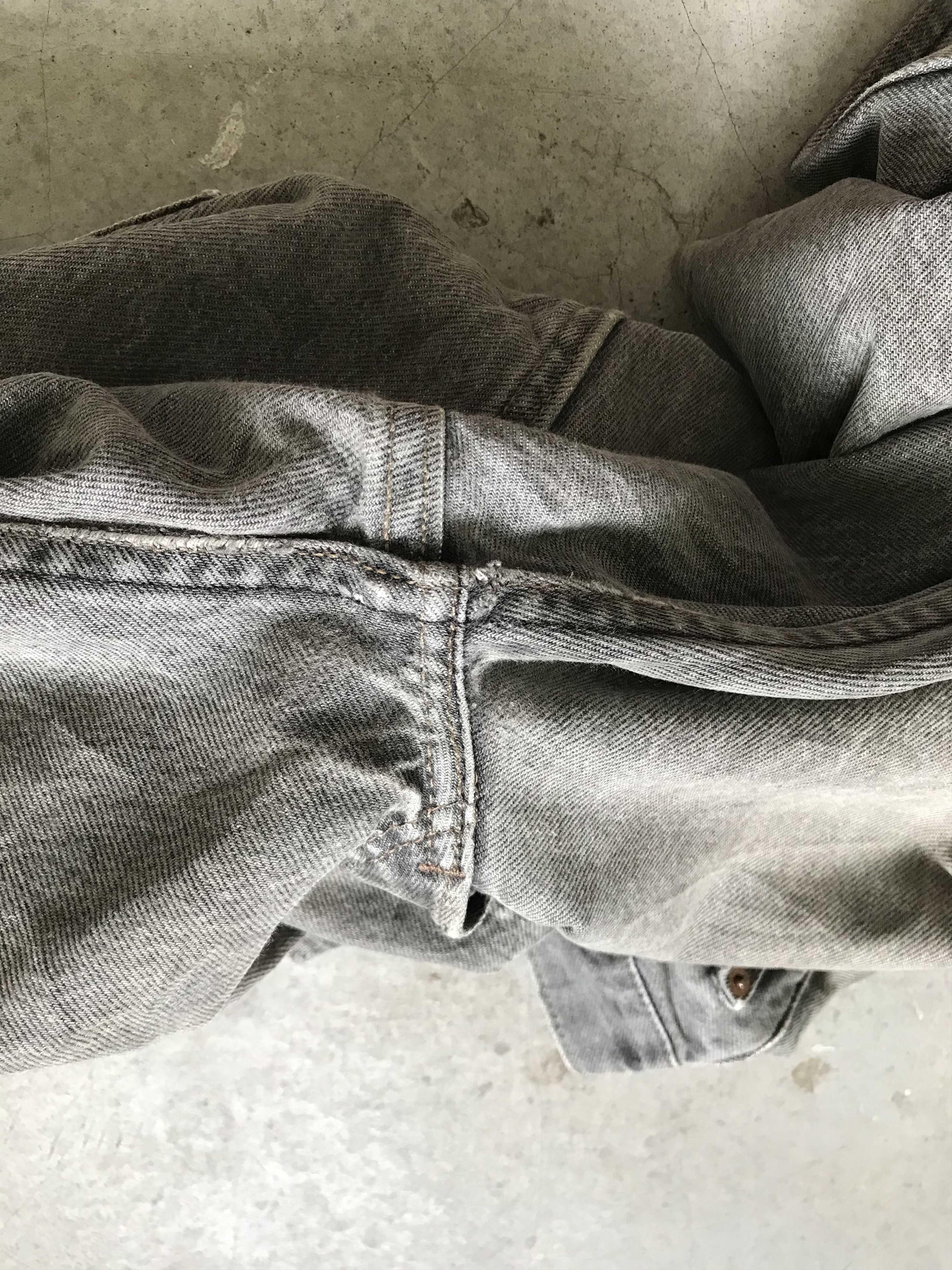 Levi's Vintage 90s Levis Gray 501 Cropped Denim Size US 31 - 13 Thumbnail