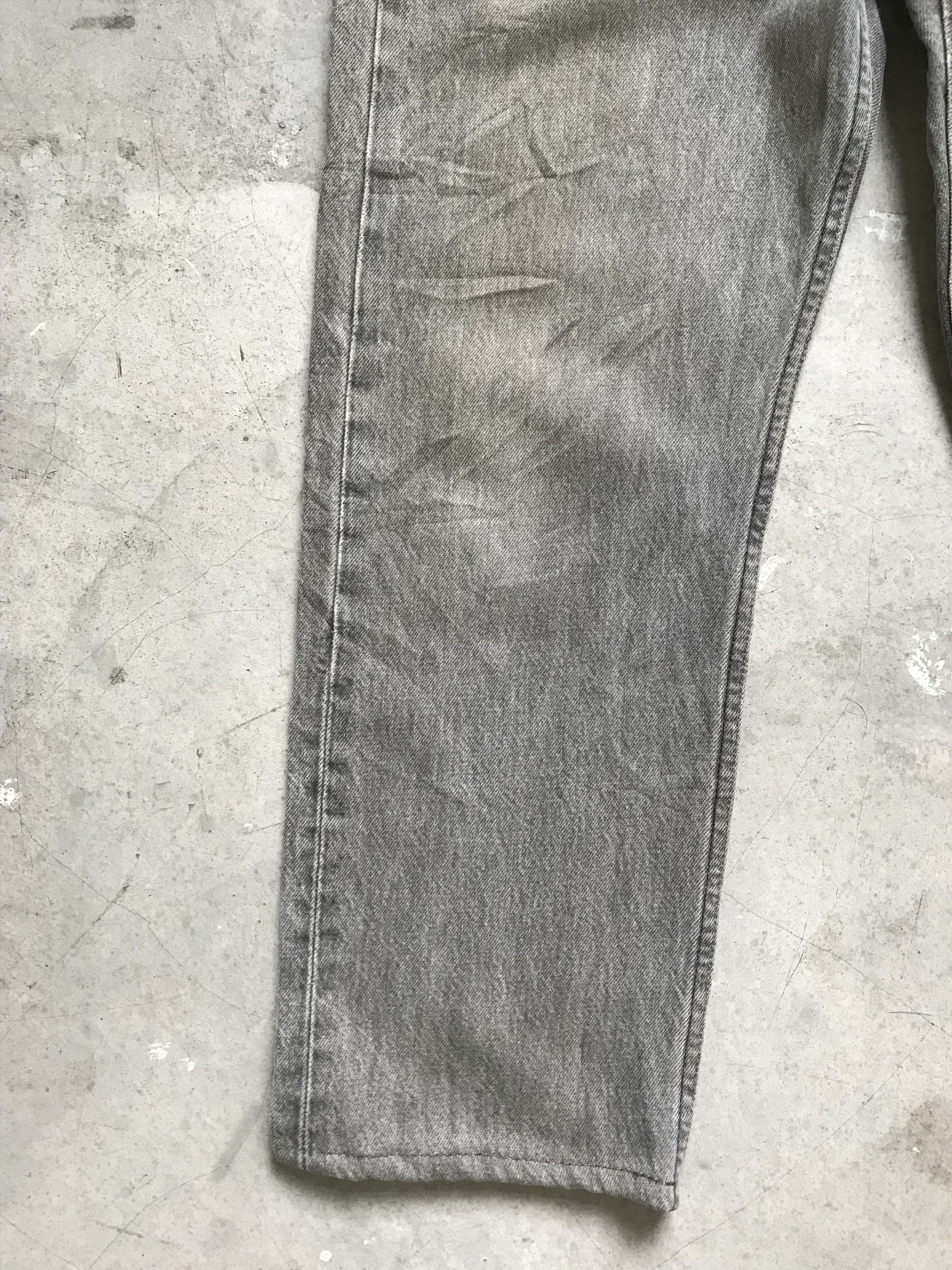 Levi's Vintage 90s Levis Gray 501 Cropped Denim Size US 31 - 4 Thumbnail