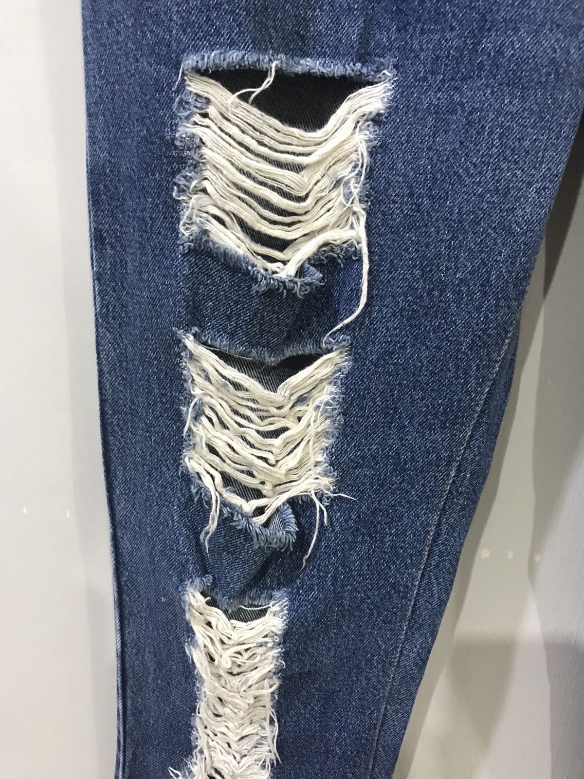Levi's × Vintage Levis 550 Relaxed Fit Heavy Distressed Denim Size US 29 - 5 Thumbnail