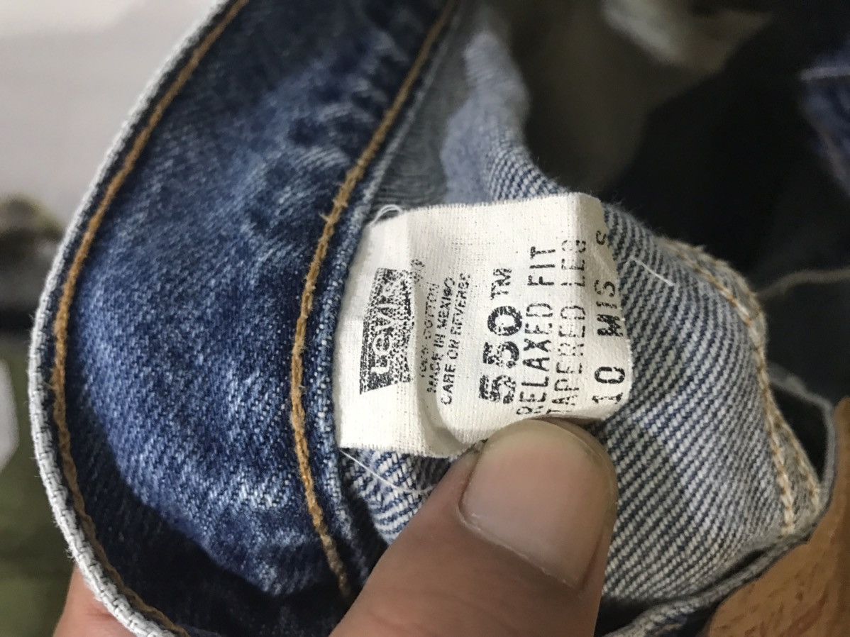 Levi's × Vintage Levis 550 Relaxed Fit Heavy Distressed Denim Size US 29 - 14 Thumbnail