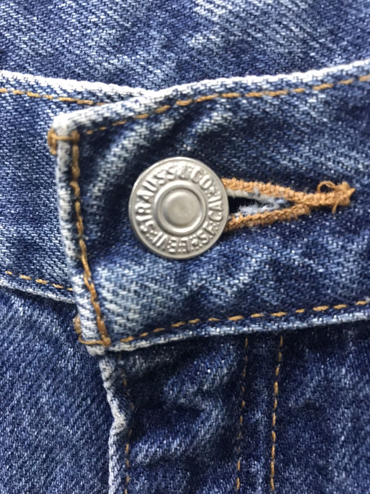 Levi's × Vintage Levis 550 Relaxed Fit Heavy Distressed Denim Size US 29 - 8 Thumbnail