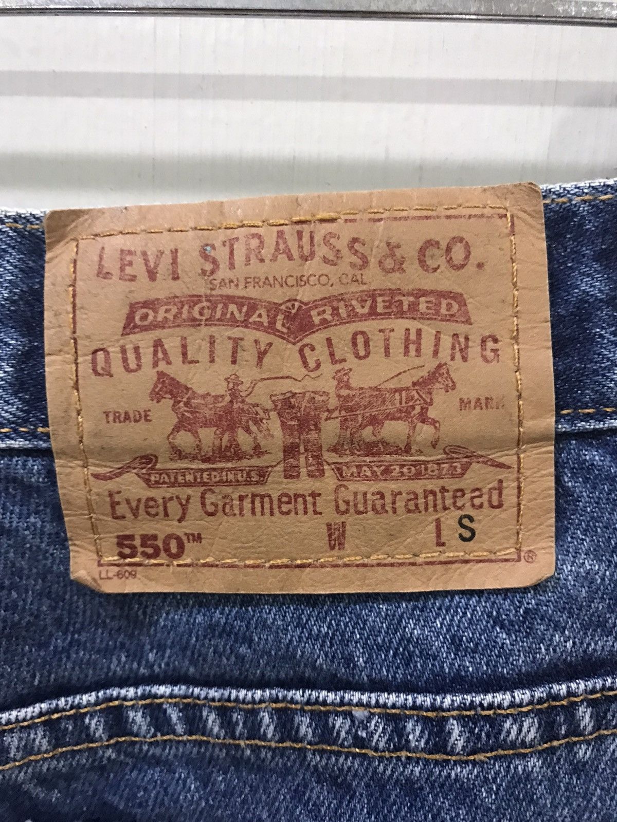 Levi's × Vintage Levis 550 Relaxed Fit Heavy Distressed Denim Size US 29 - 9 Thumbnail