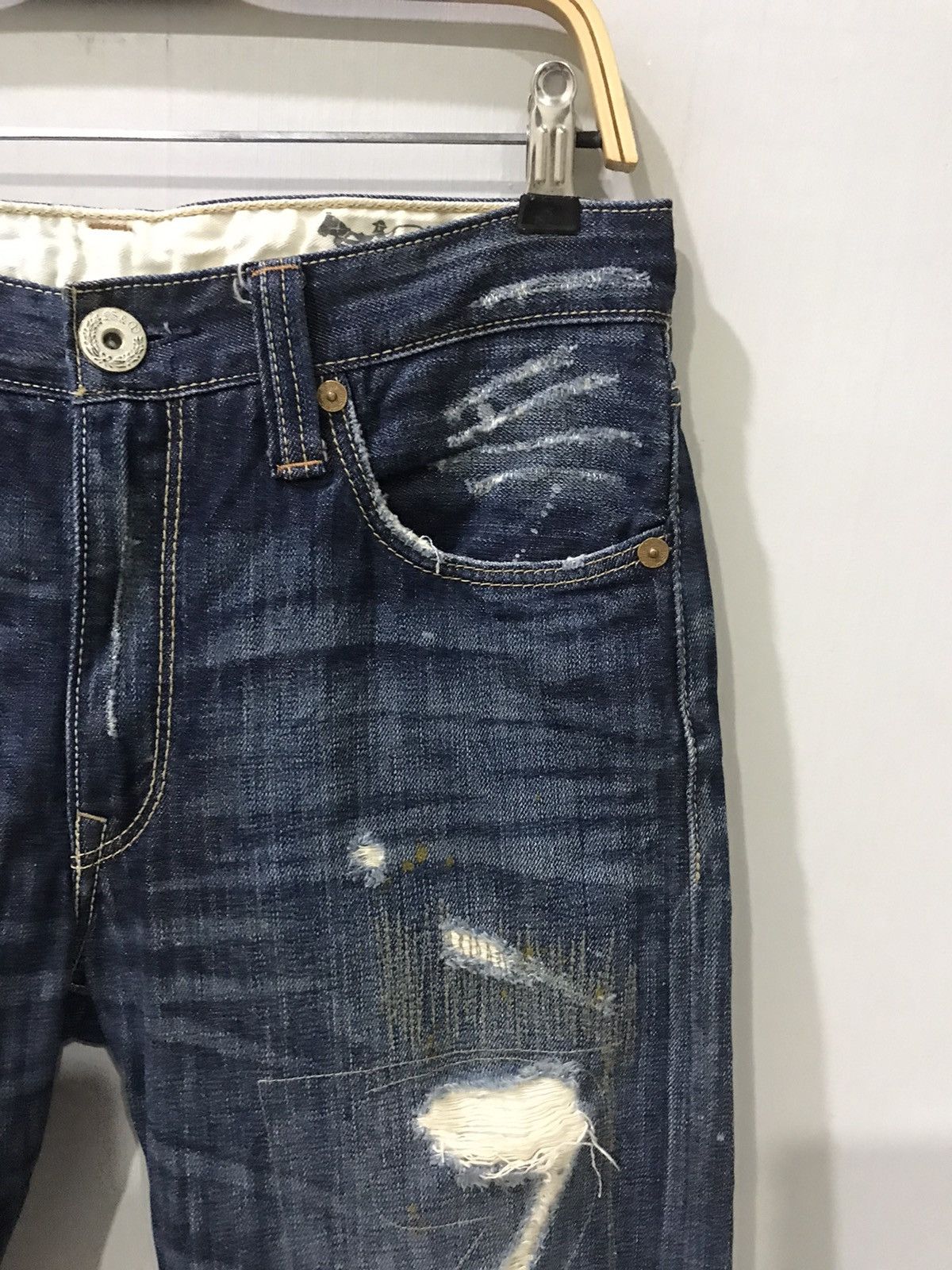 Levi's Levis 505 Distressed Rip&Repair Series Painter Denim F306 Size US 30 / EU 46 - 4 Thumbnail