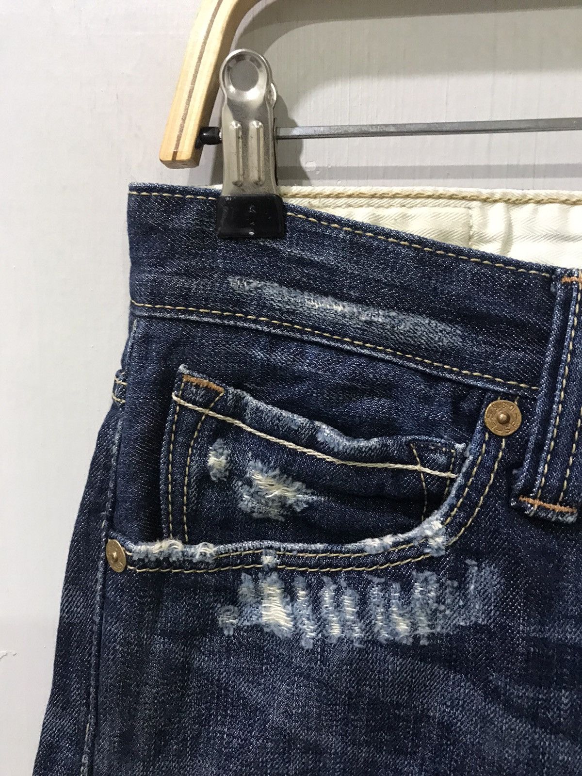 Levi's Levis 505 Distressed Rip&Repair Series Painter Denim F306 Size US 30 / EU 46 - 12 Thumbnail
