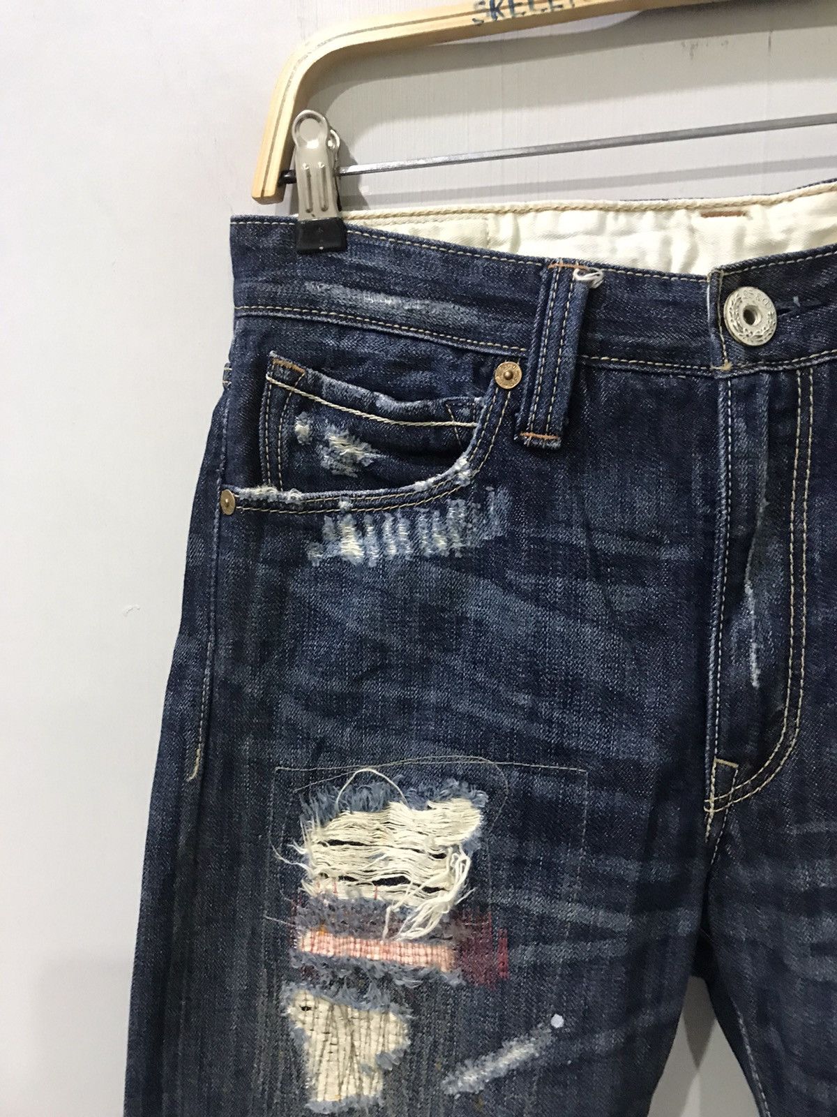 Levi's Levis 505 Distressed Rip&Repair Series Painter Denim F306 Size US 30 / EU 46 - 5 Thumbnail