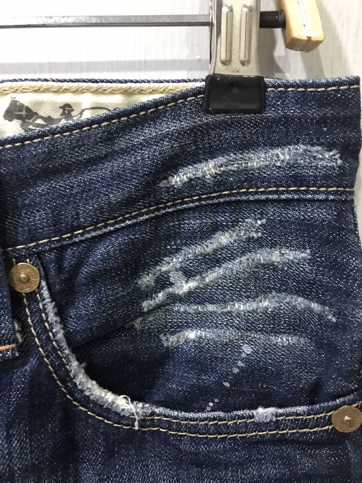Levi's Levis 505 Distressed Rip&Repair Series Painter Denim F306 Size US 30 / EU 46 - 11 Thumbnail