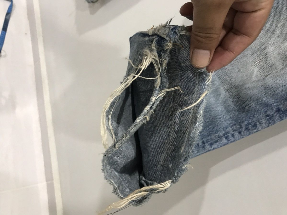 Levi's × Vintage Vintage 90s Levis 701 Student Fit Custom Released Hem Denim Size US 26 / EU 42 - 8 Thumbnail
