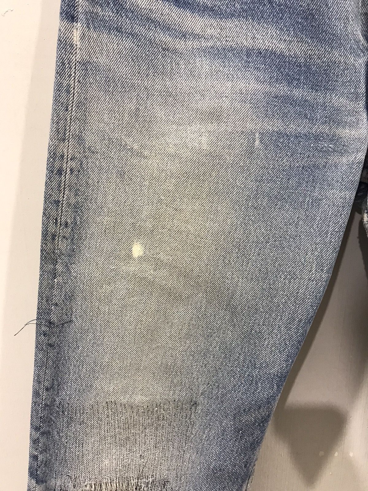Levi's × Vintage Vintage 90s Levis 701 Student Fit Custom Released Hem Denim Size US 26 / EU 42 - 5 Thumbnail