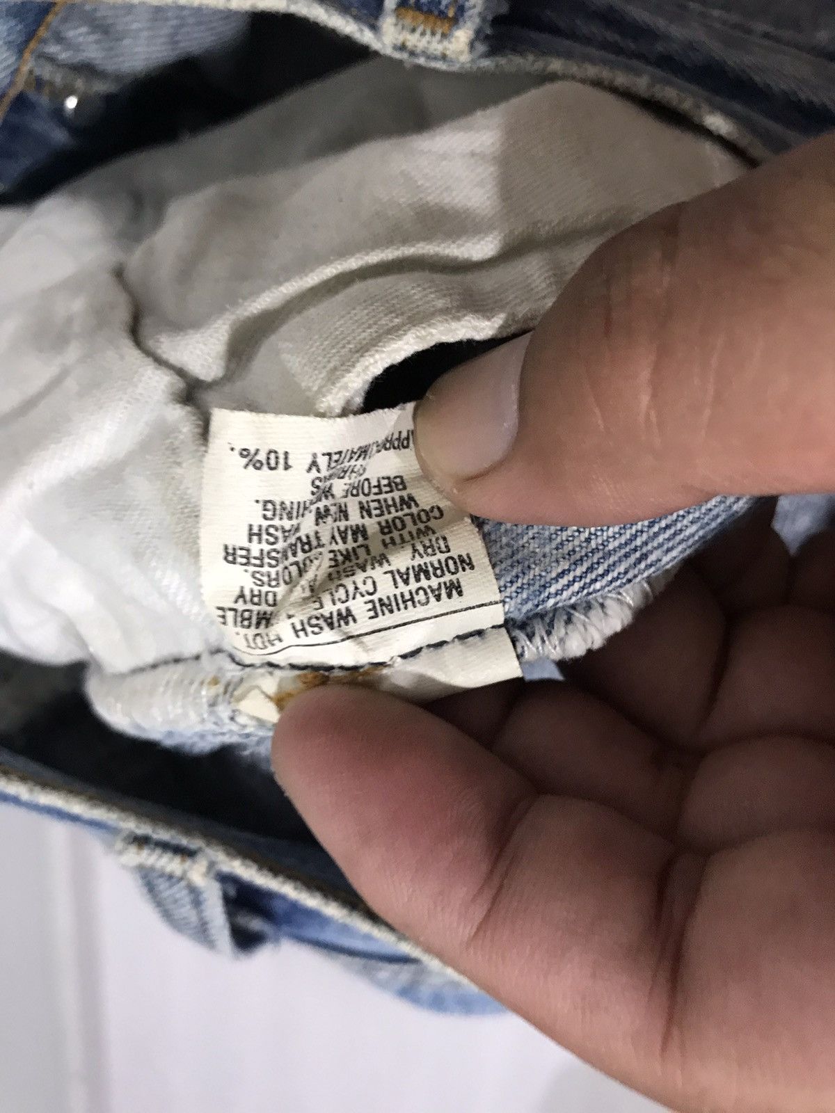 Levi's × Vintage Vintage 90s Levis 701 Student Fit Custom Released Hem Denim Size US 26 / EU 42 - 18 Thumbnail