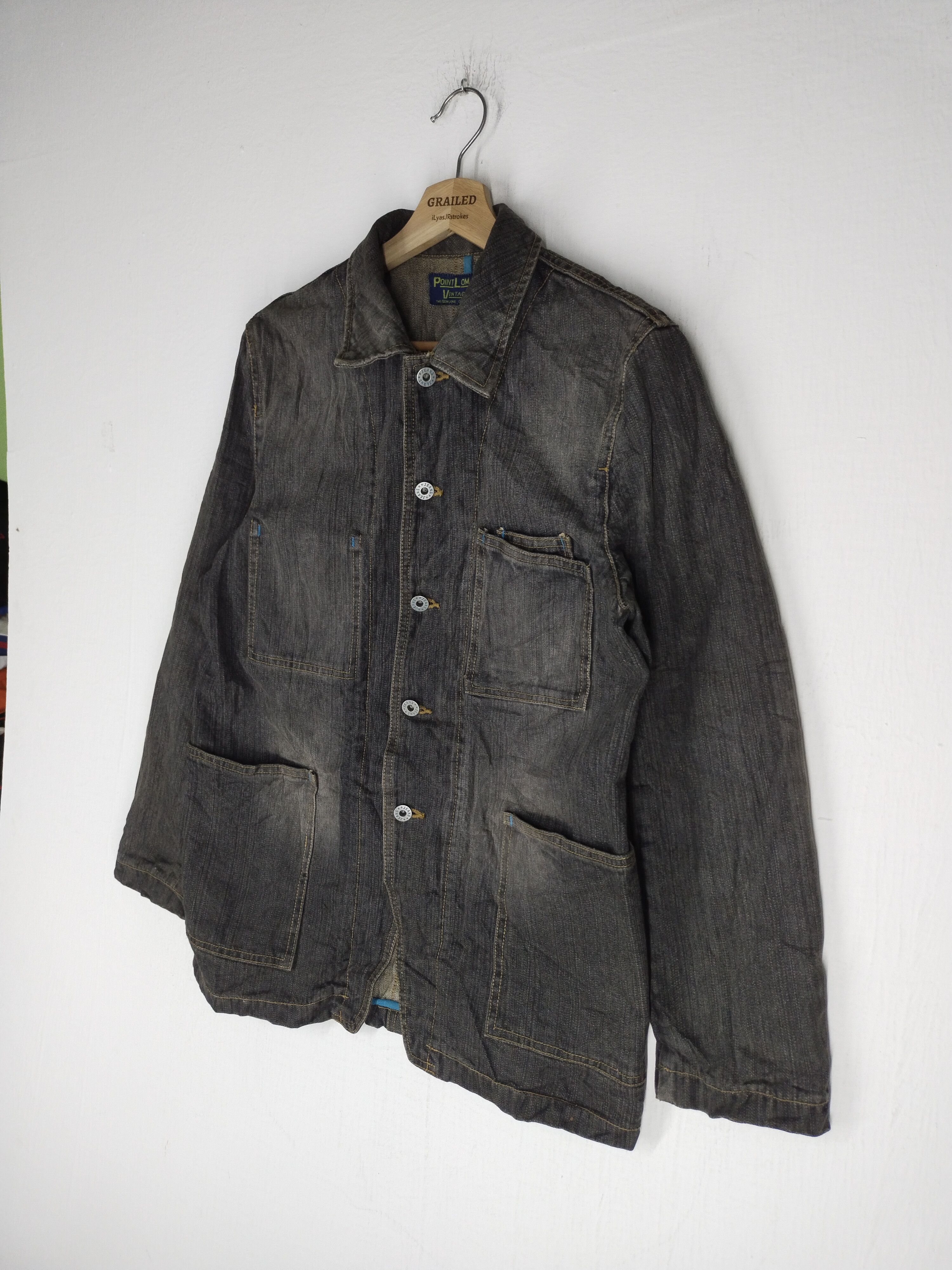 If Six Was Nine × Japanese Brand × Vintage 🔥VTG POINT LOMA VINTAGE DENIM JACKET Size US M / EU 48-50 / 2 - 2 Thumbnail