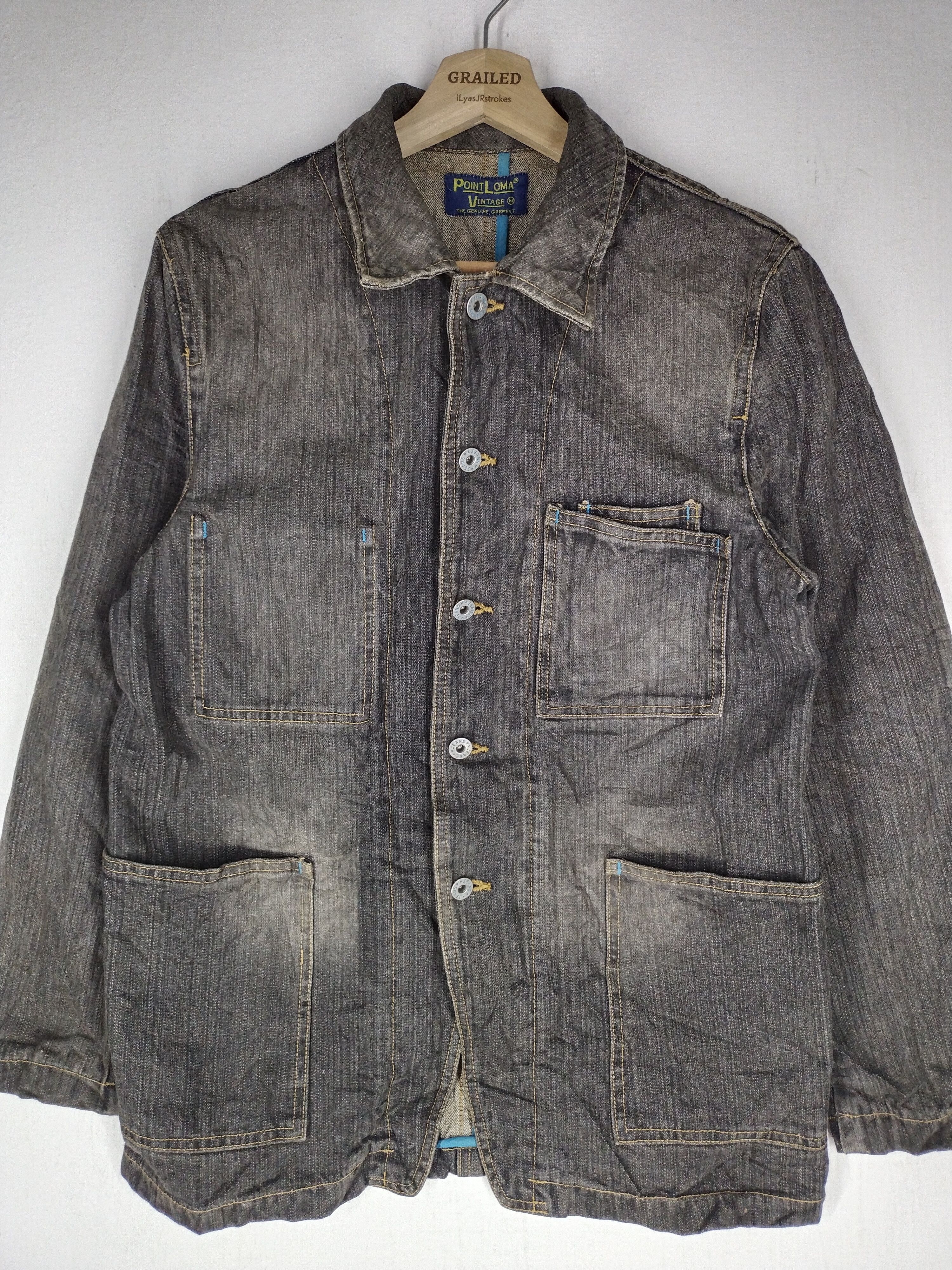 If Six Was Nine × Japanese Brand × Vintage 🔥VTG POINT LOMA VINTAGE DENIM JACKET Size US M / EU 48-50 / 2 - 1 Thumbnail