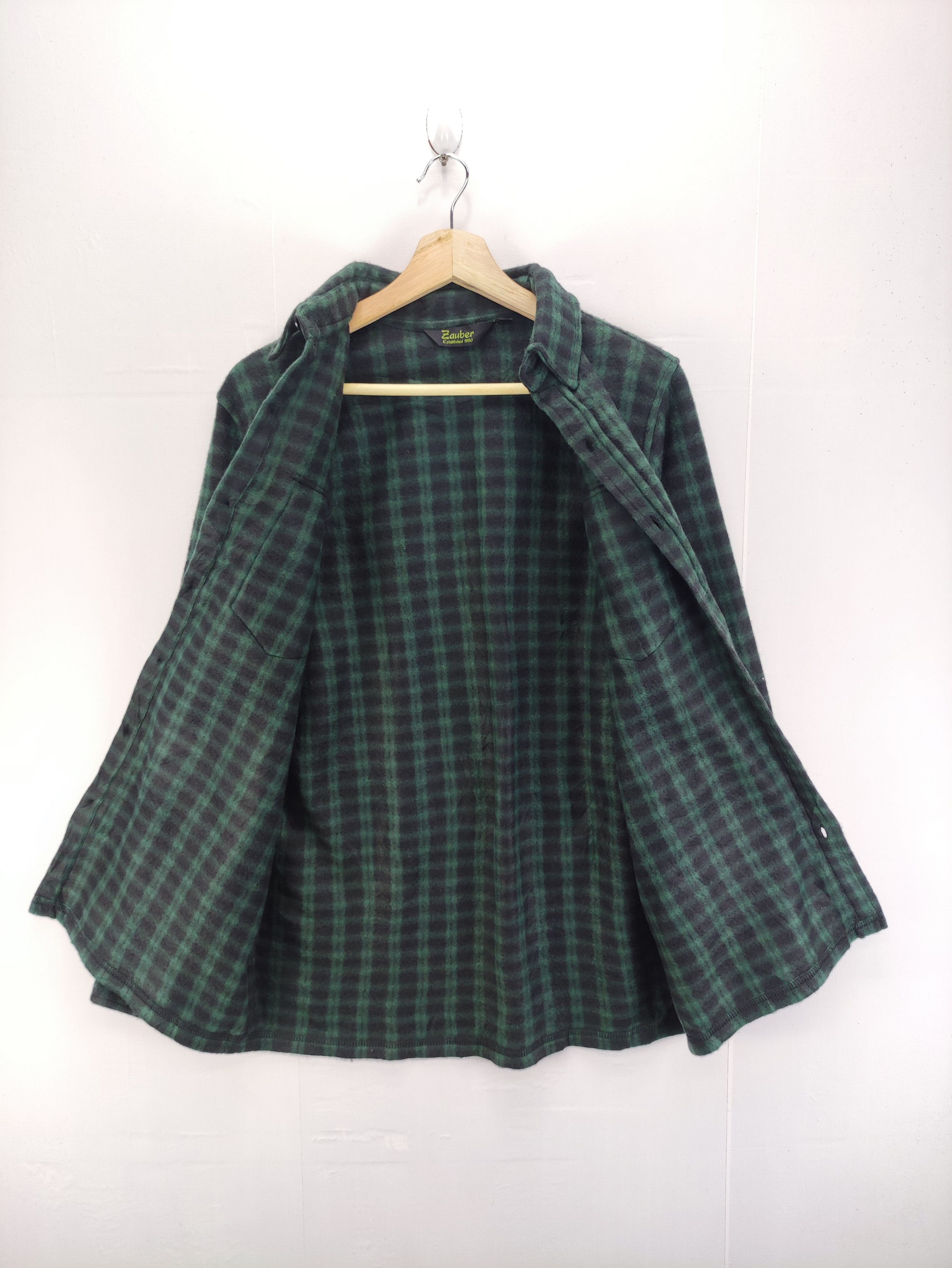 Flannel Vintage Zauber Fleece Shirt Button Up Size US M / EU 48-50 / 2 - 3 Thumbnail