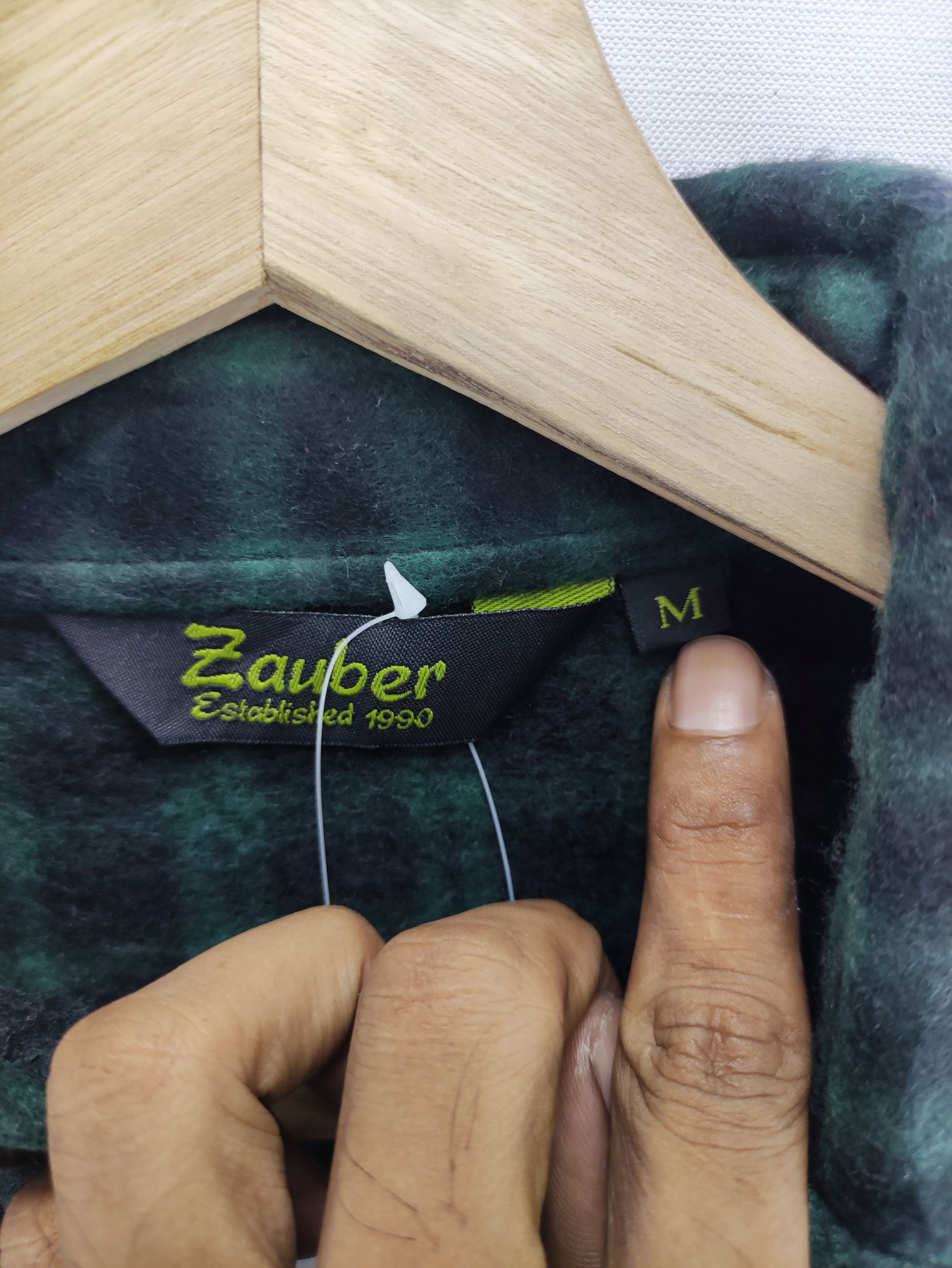 Flannel Vintage Zauber Fleece Shirt Button Up Size US M / EU 48-50 / 2 - 2 Thumbnail