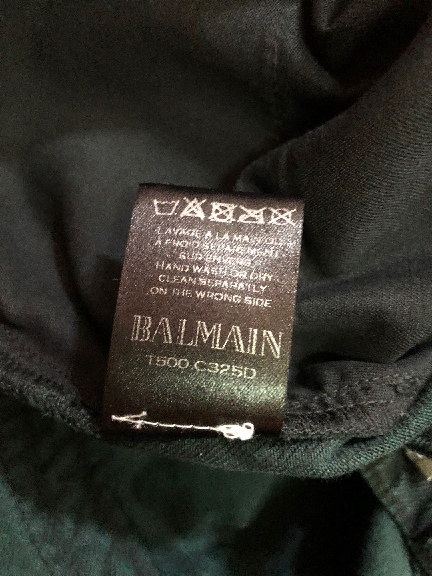 Balmain [FINAL PRICE] Balmain Green Biker Jeans Size US 29 - 8 Thumbnail