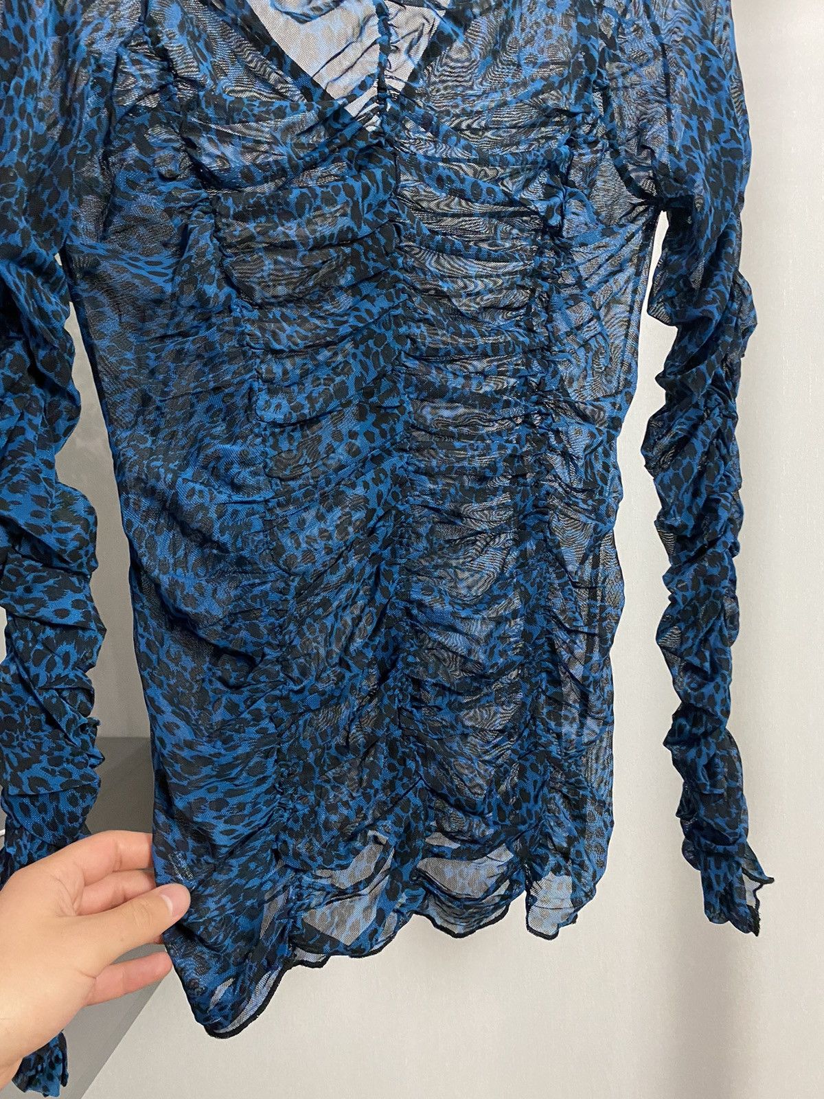 If Six Was Nine × Japanese Brand × Vintage Vintage Mesh Spotted Long Sleeve Shirt Size US M / EU 48-50 / 2 - 11 Thumbnail