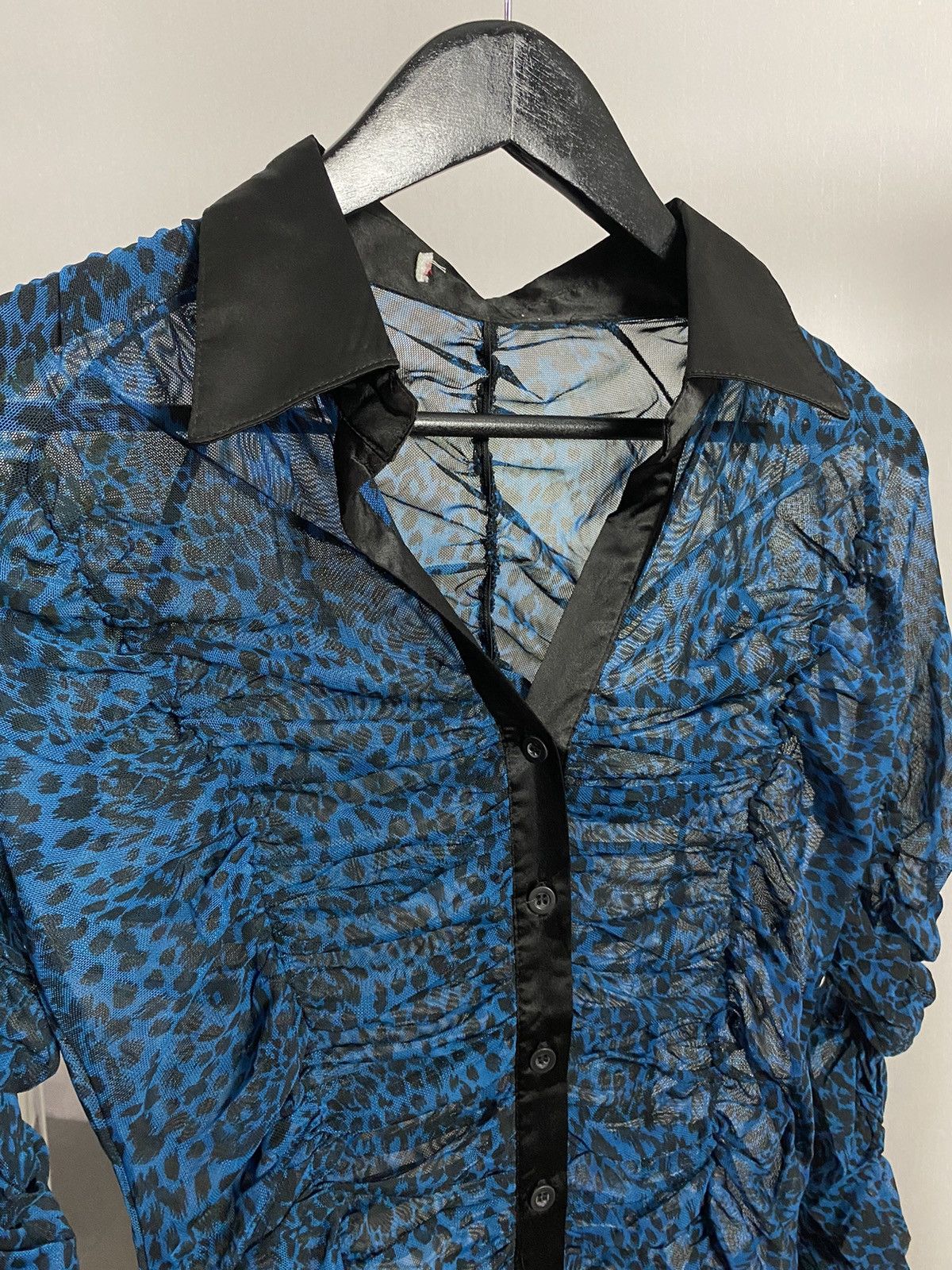If Six Was Nine × Japanese Brand × Vintage Vintage Mesh Spotted Long Sleeve Shirt Size US M / EU 48-50 / 2 - 4 Thumbnail