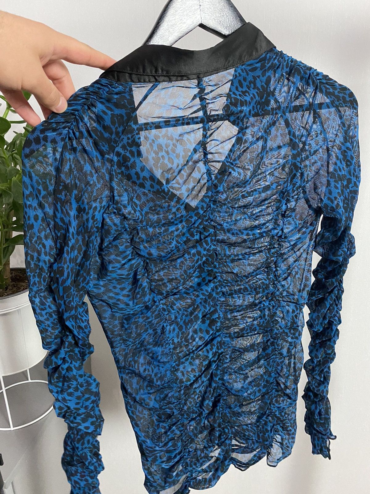If Six Was Nine × Japanese Brand × Vintage Vintage Mesh Spotted Long Sleeve Shirt Size US M / EU 48-50 / 2 - 10 Thumbnail