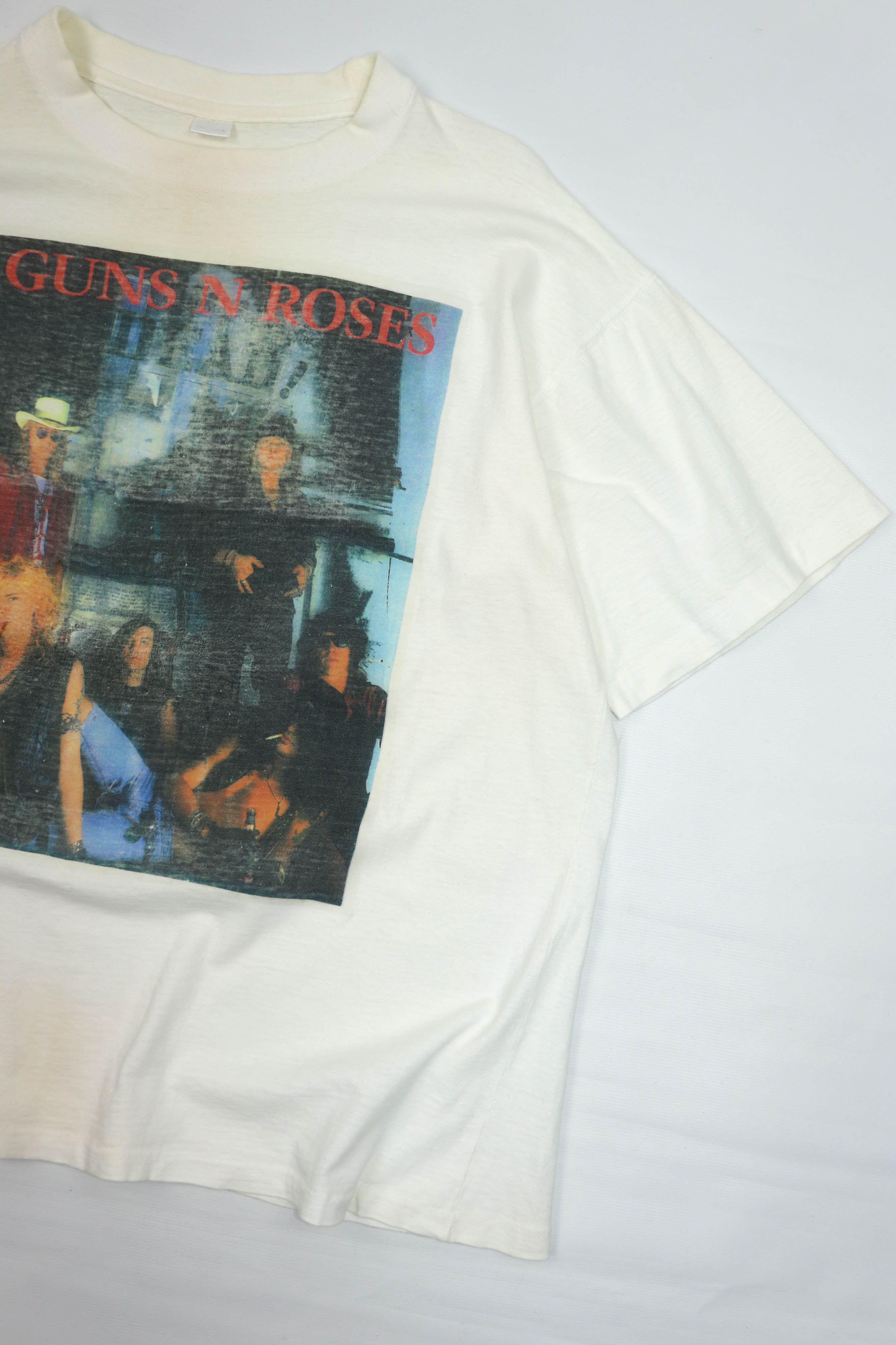 Band Tees Vintage 90s Bootleg Guns N Roses Rock Band Tour T-shirt Tee Size US XL / EU 56 / 4 - 6 Thumbnail